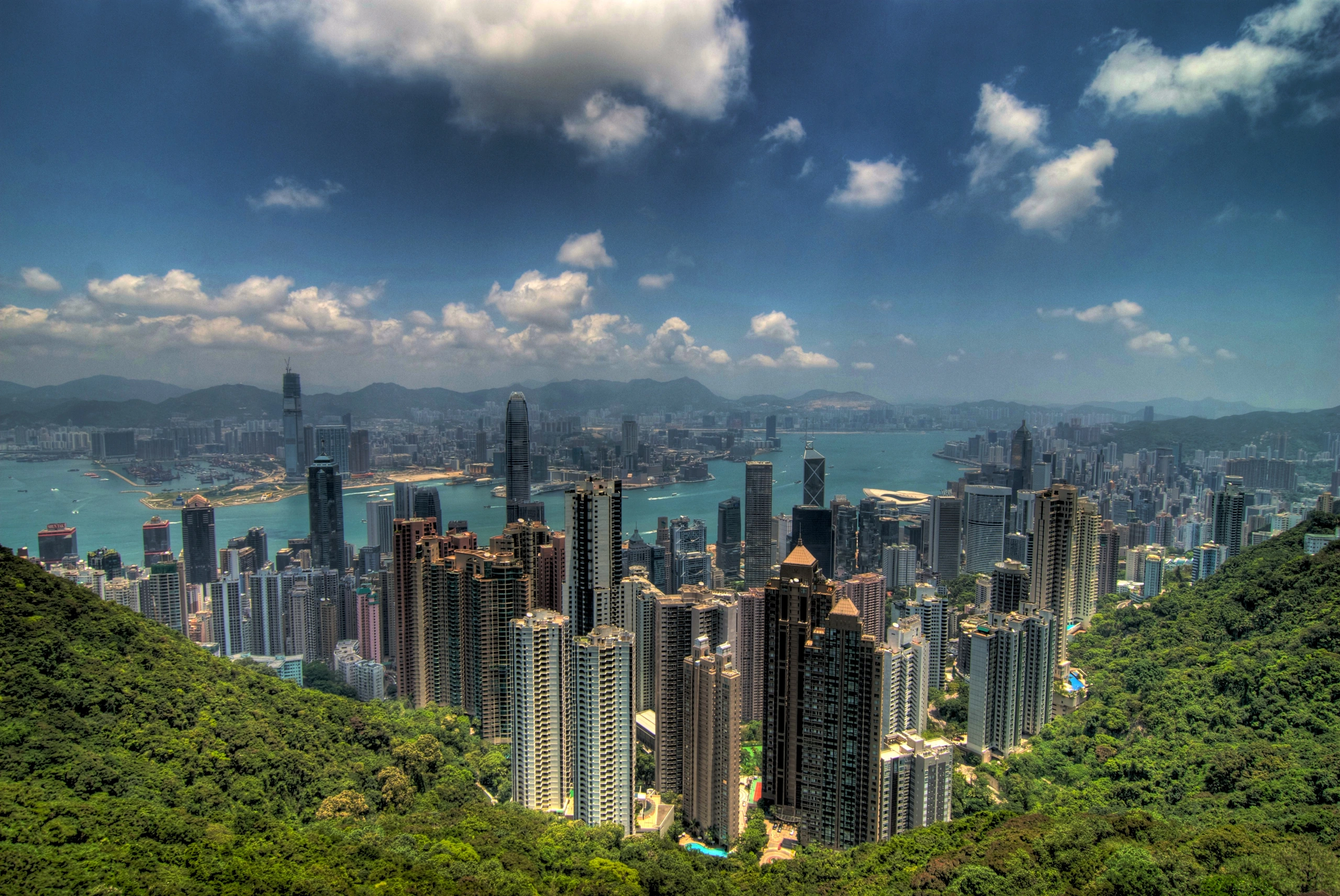 Vy över Hongkong från Victoria Peak, Hong Kong
