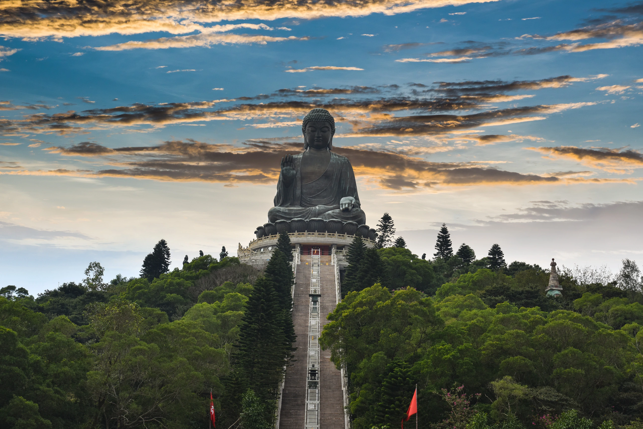 Big Buddha på Lantau Island, Hong Kong