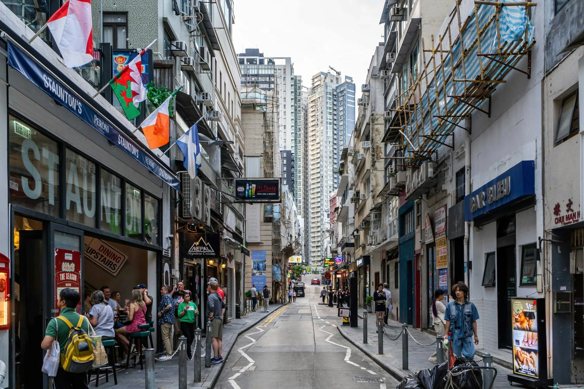Gatubild från SoHo i Hongkong, Hong Kong