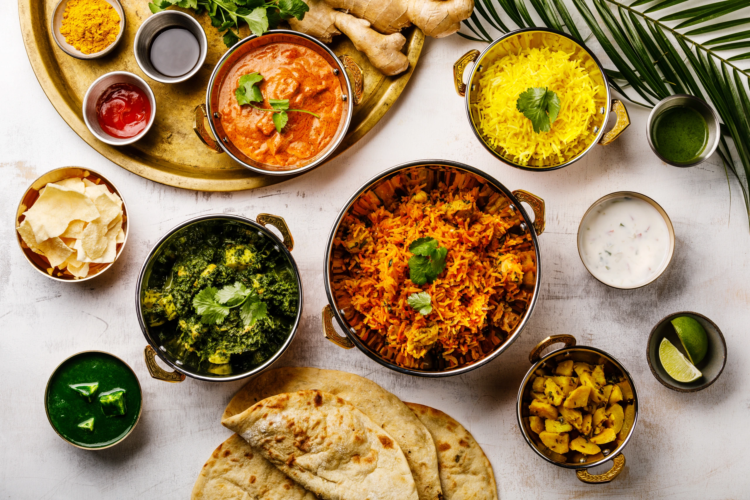 Indisk mat: smörkyckling och Biryani, Indien