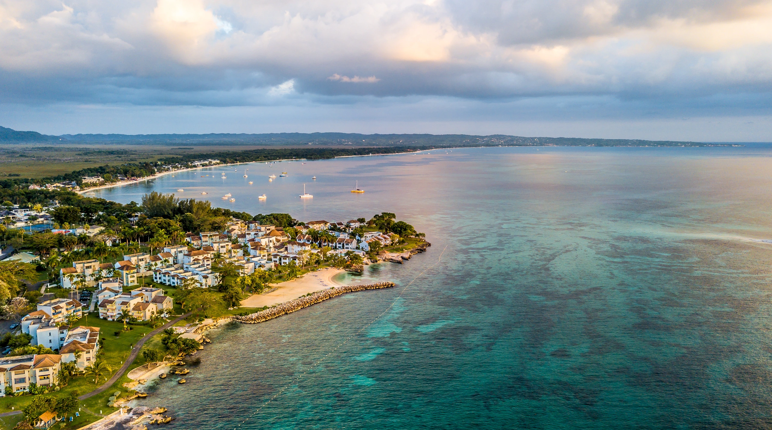 Flygfoto av Negril, Jamaica