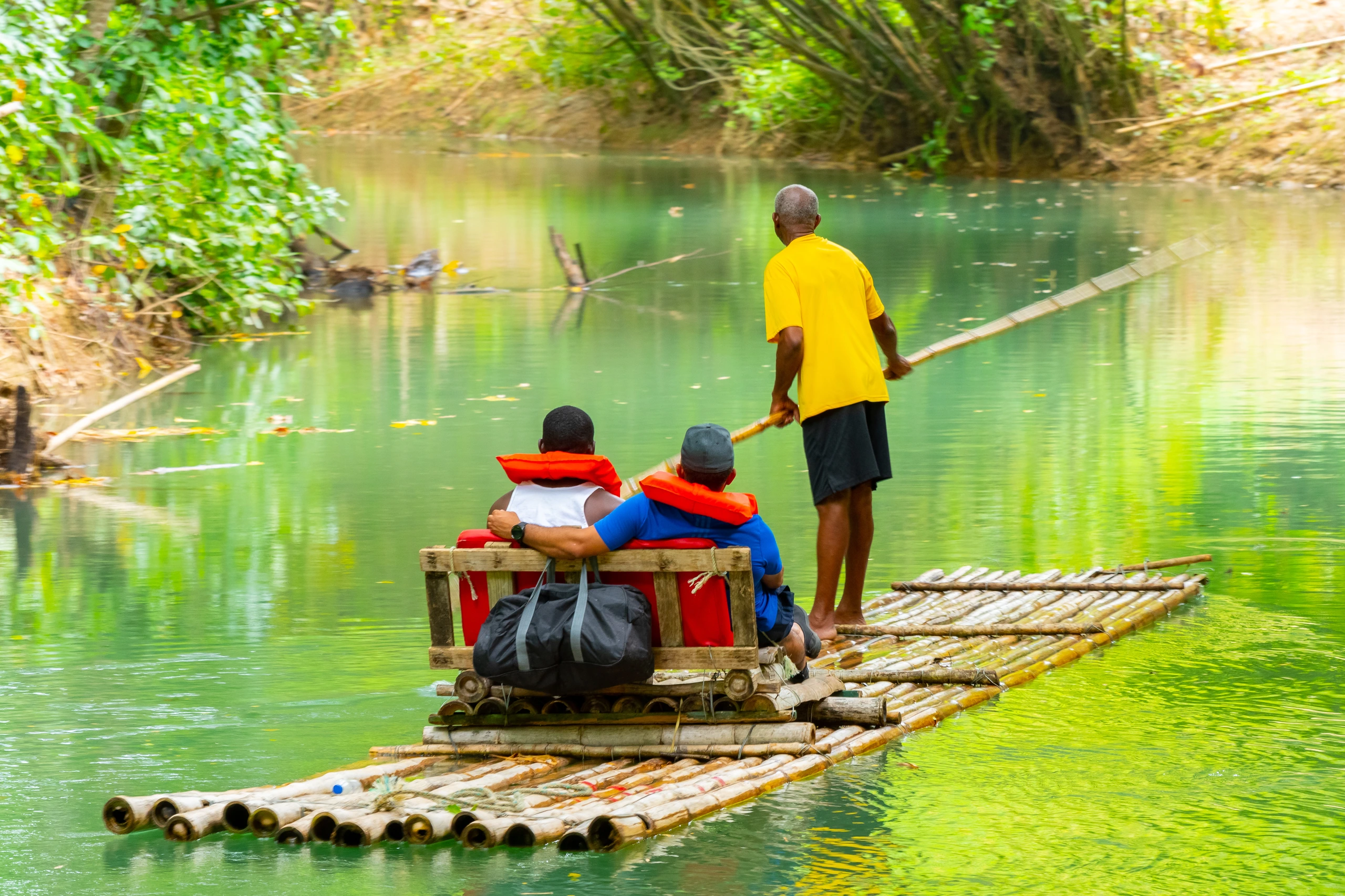 Forsränning på Martha Brae River, Jamaica