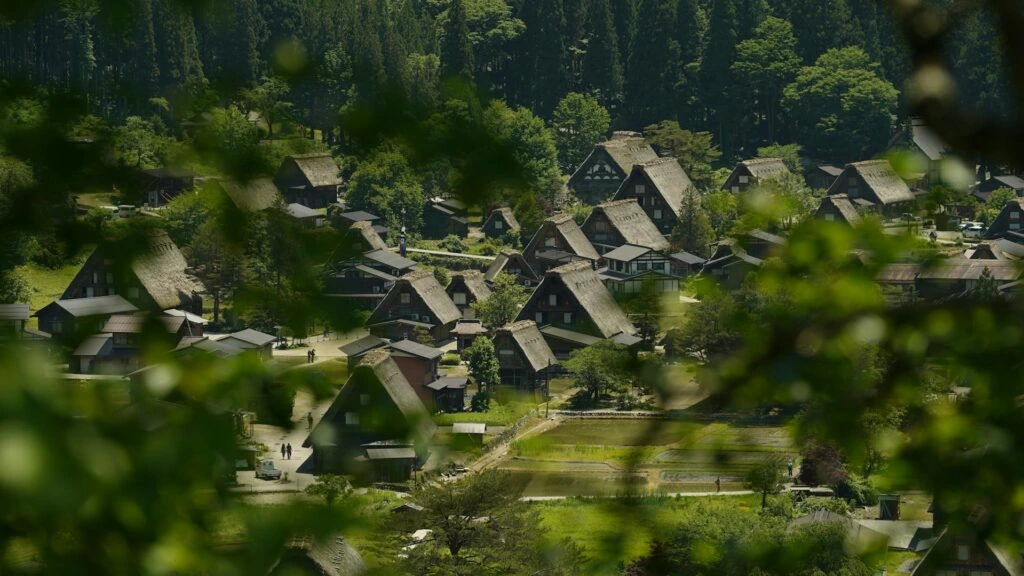 Gassho-Zukuri-hus i Shirakawa, Japan