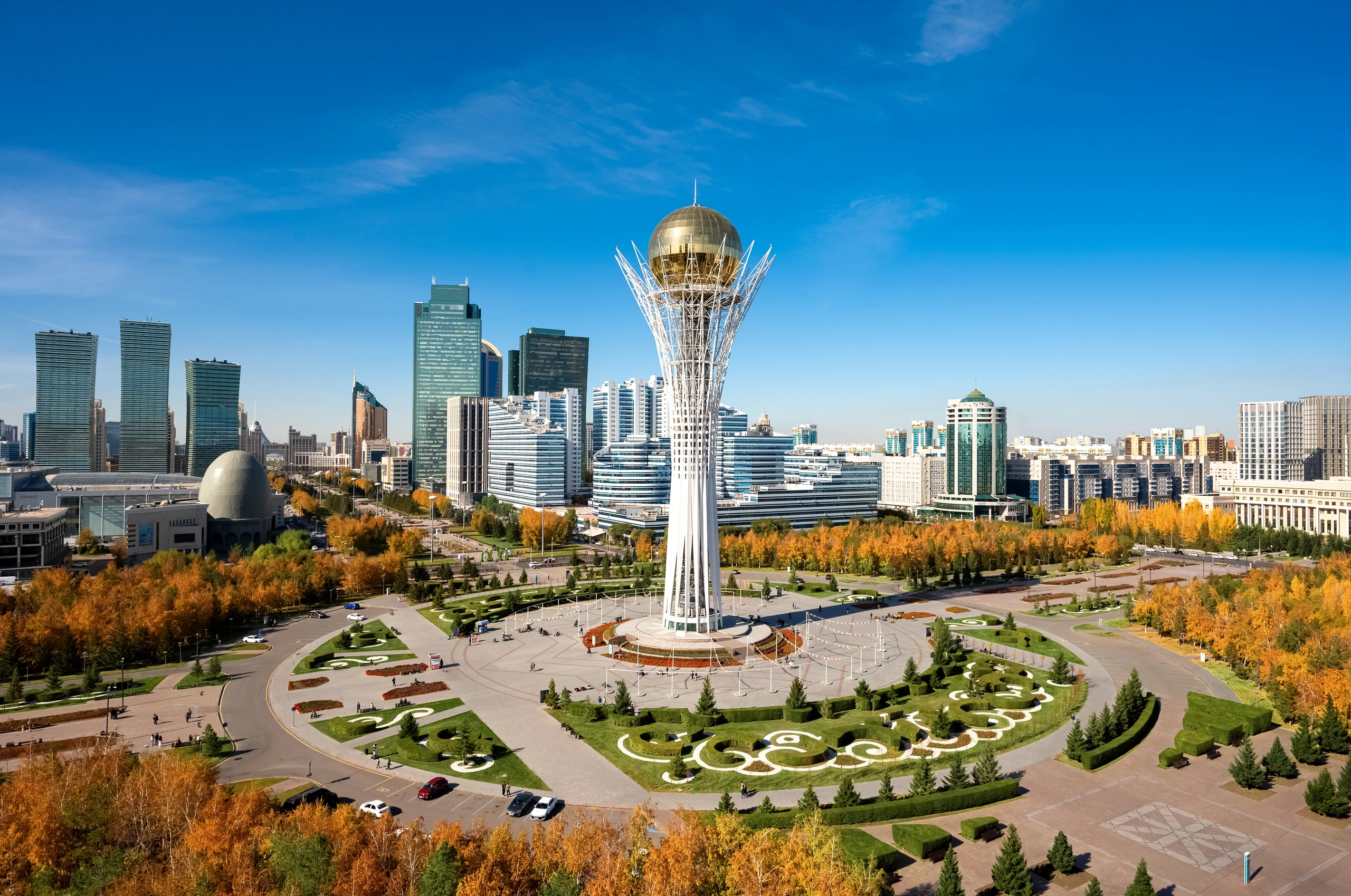 Baiterek Tower i Astana, Kazakstan