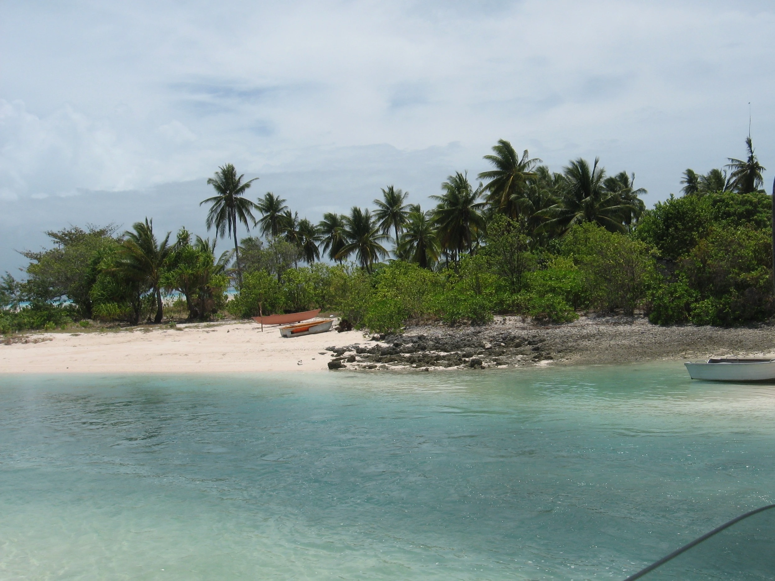 Stranden vid Tarawa, Kiribati