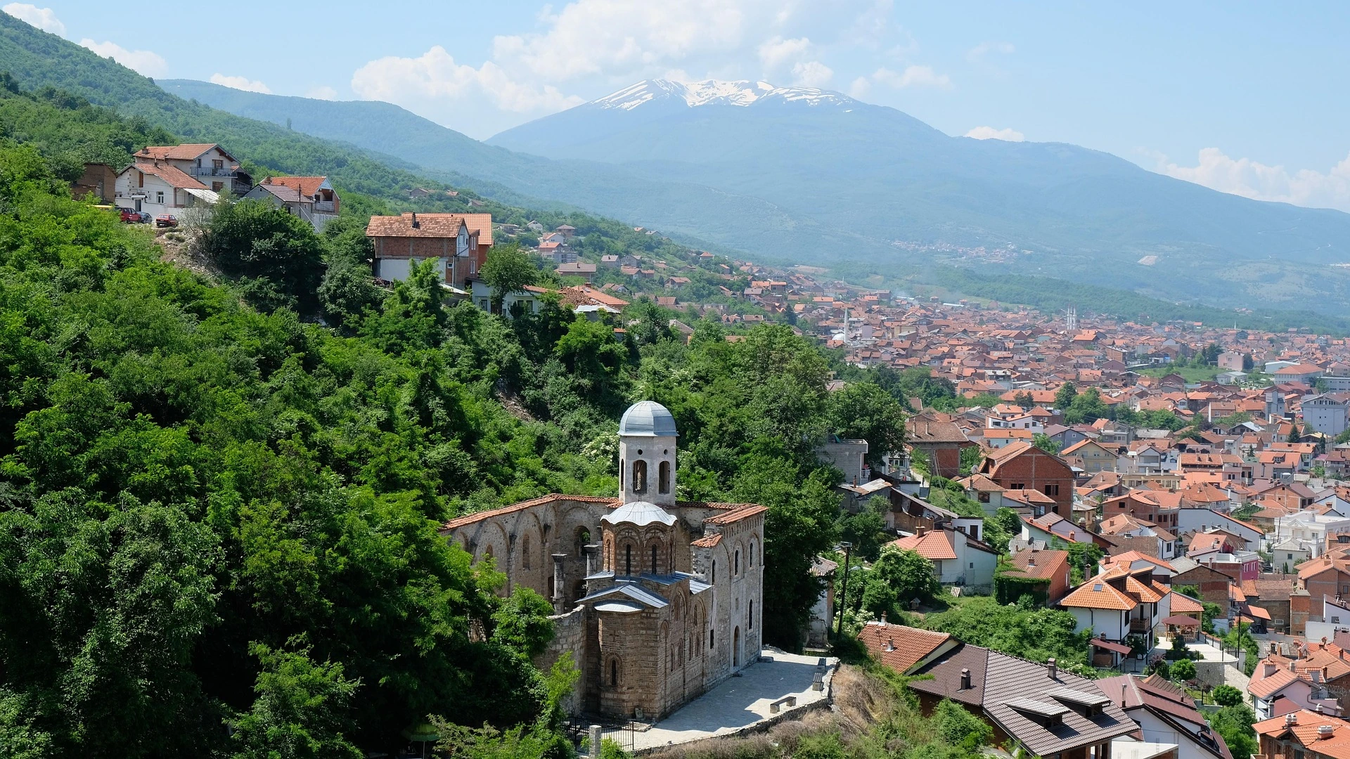 Utsikt över Prizren, Kosovo