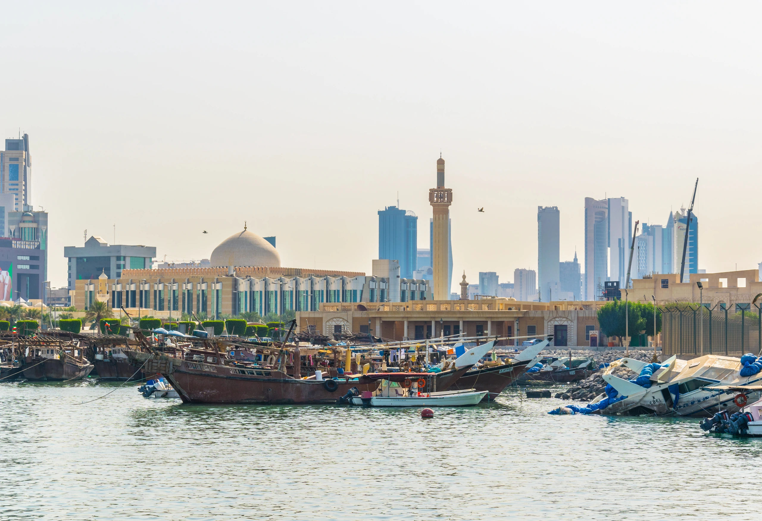 Den stora moskén i Kuwait
