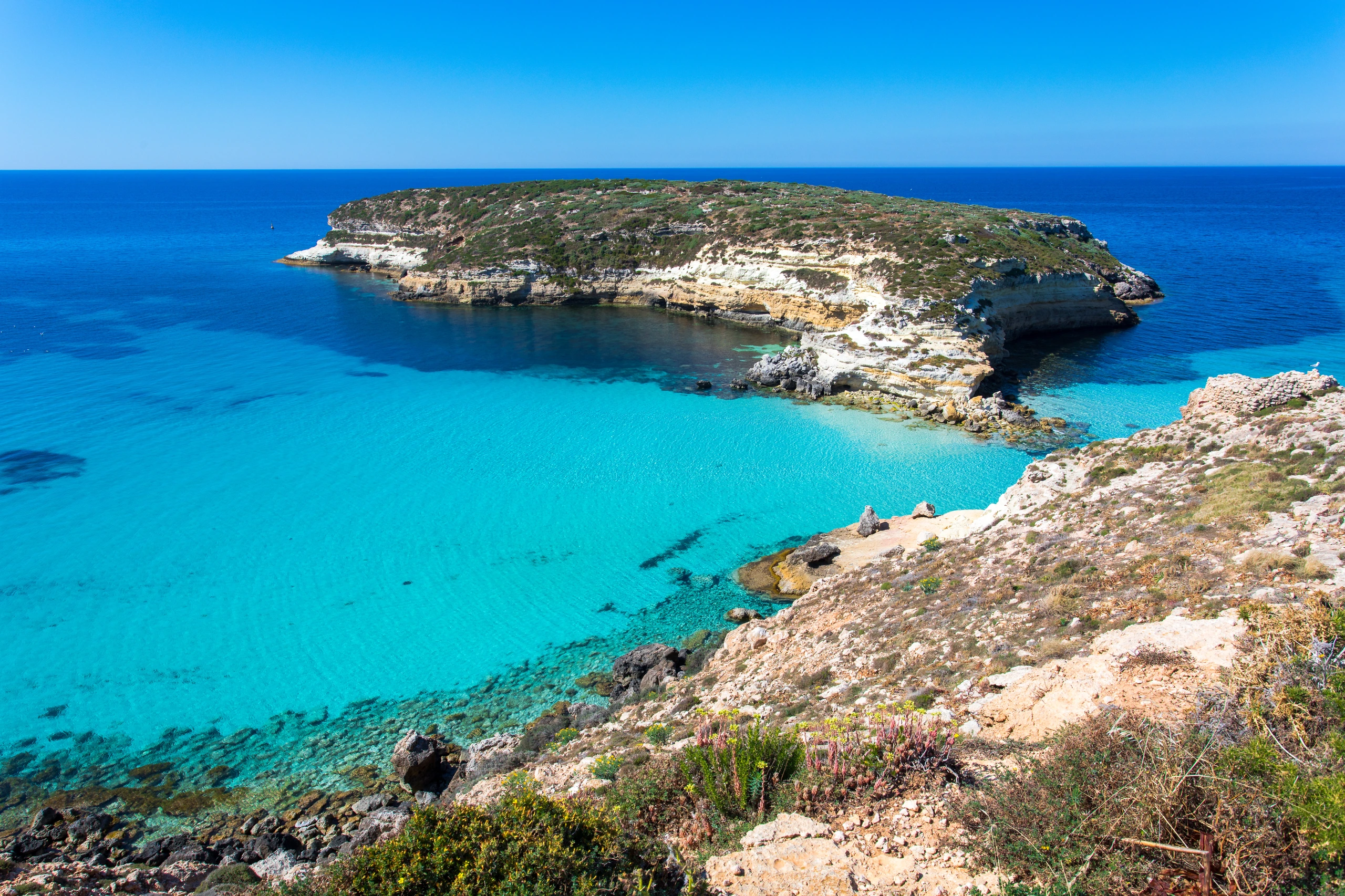 Spiaggia dei Conigli på Lampedusa