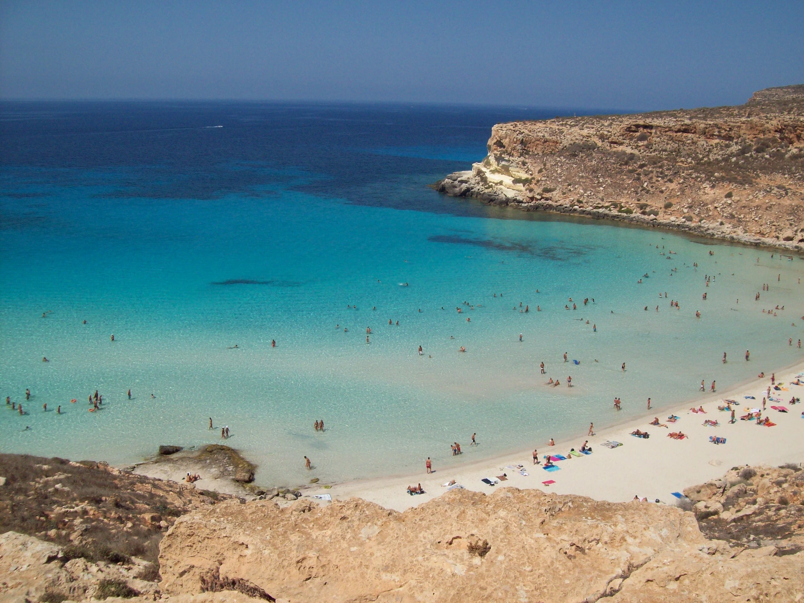 Spiaggia Isola dei Coniglio, Lampedusa
