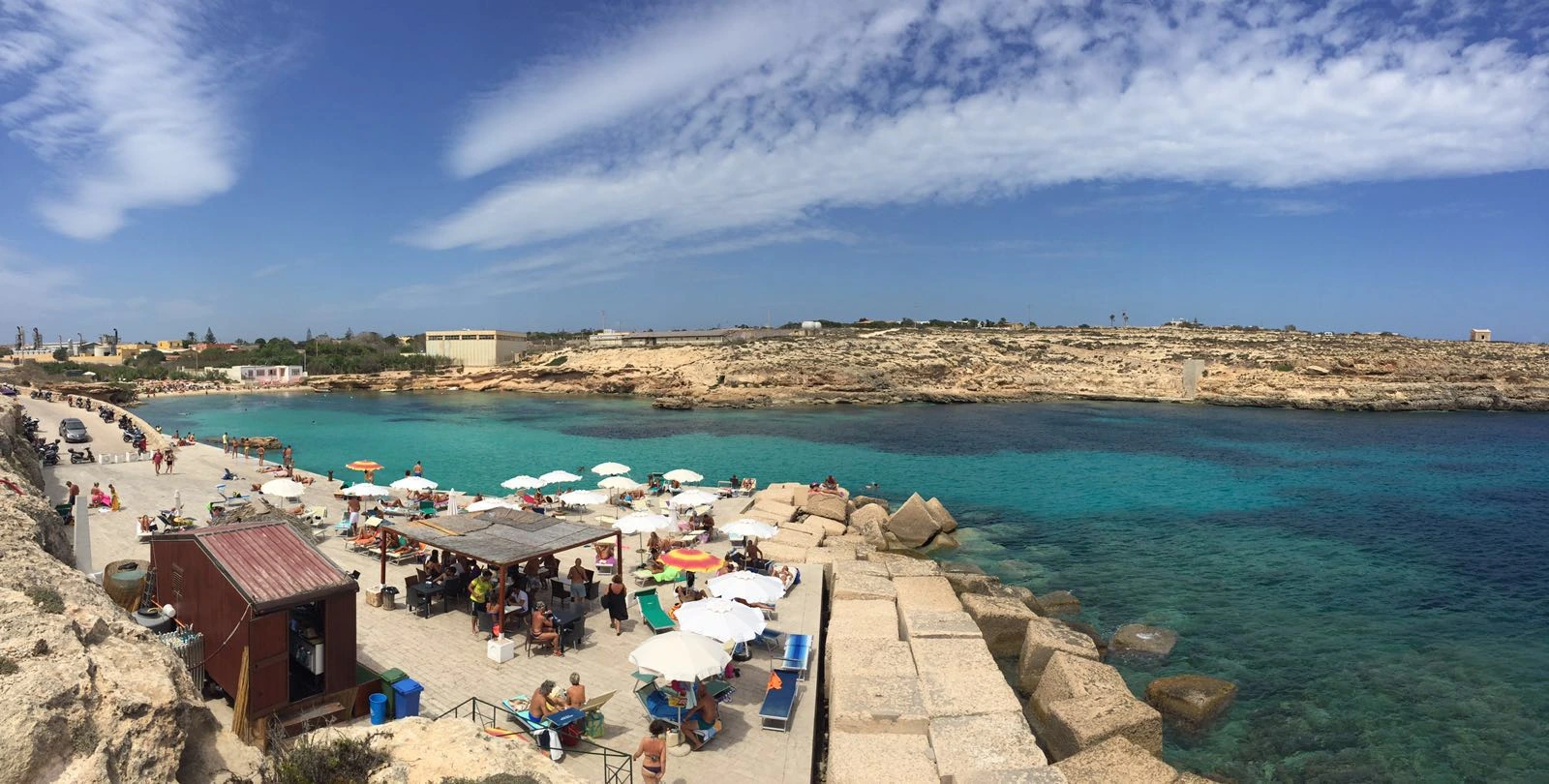 Cala Pisana på Lampedusa