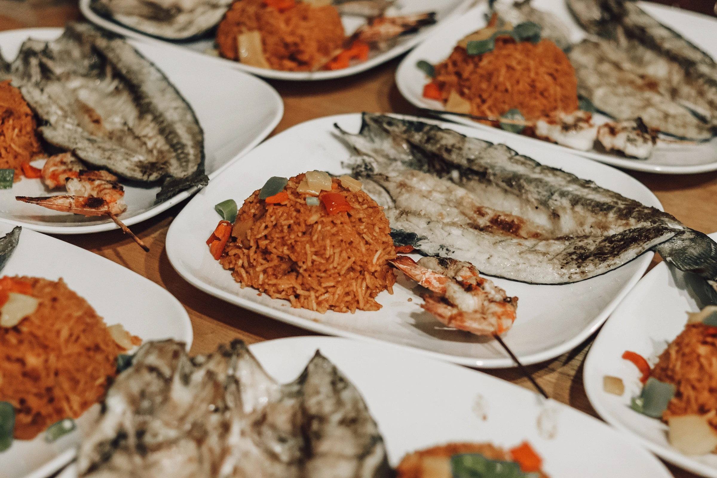 Fisk och ris i Libyen