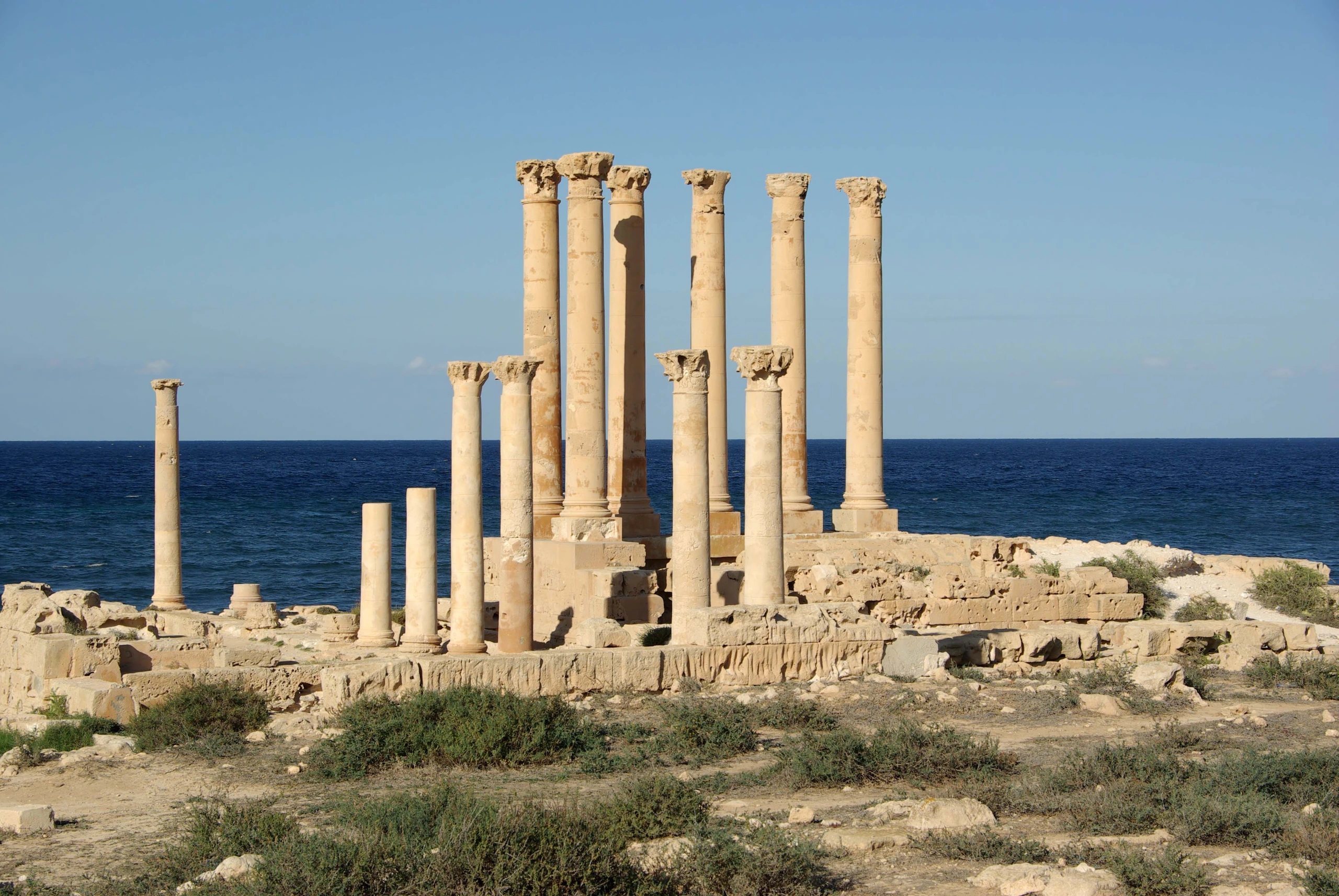 Romerska ruiner i Sabratha, Libyen