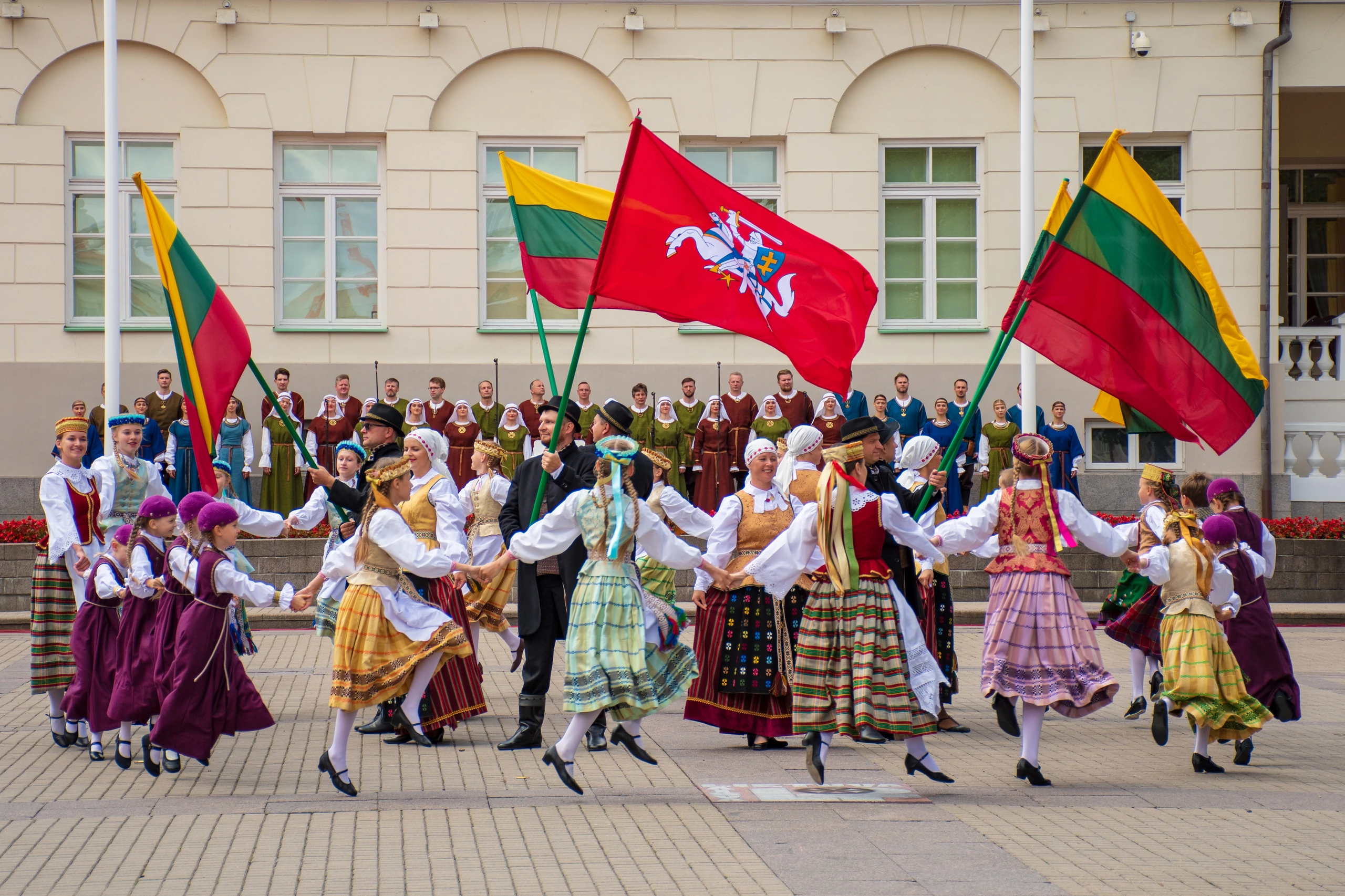 Traditionella danser i Litauen