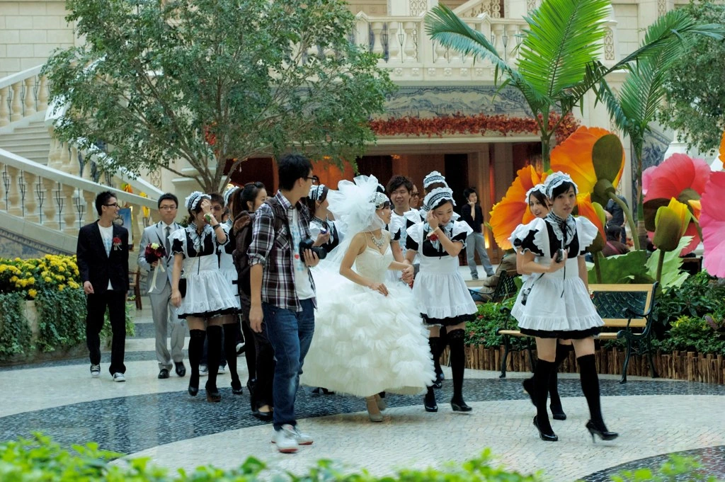 Bröllop på kasino i Macau