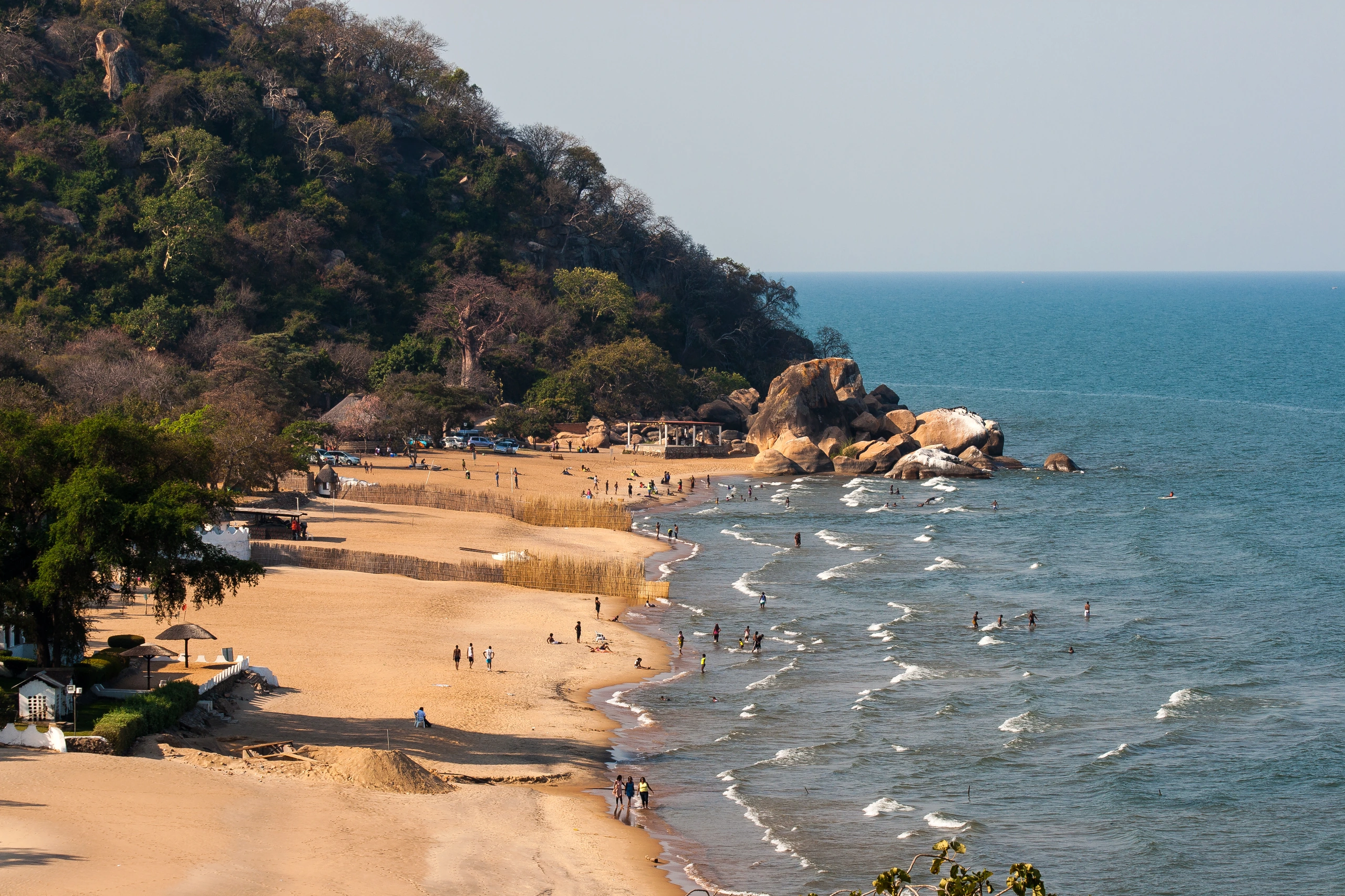 Bukt vid Lake Malawi