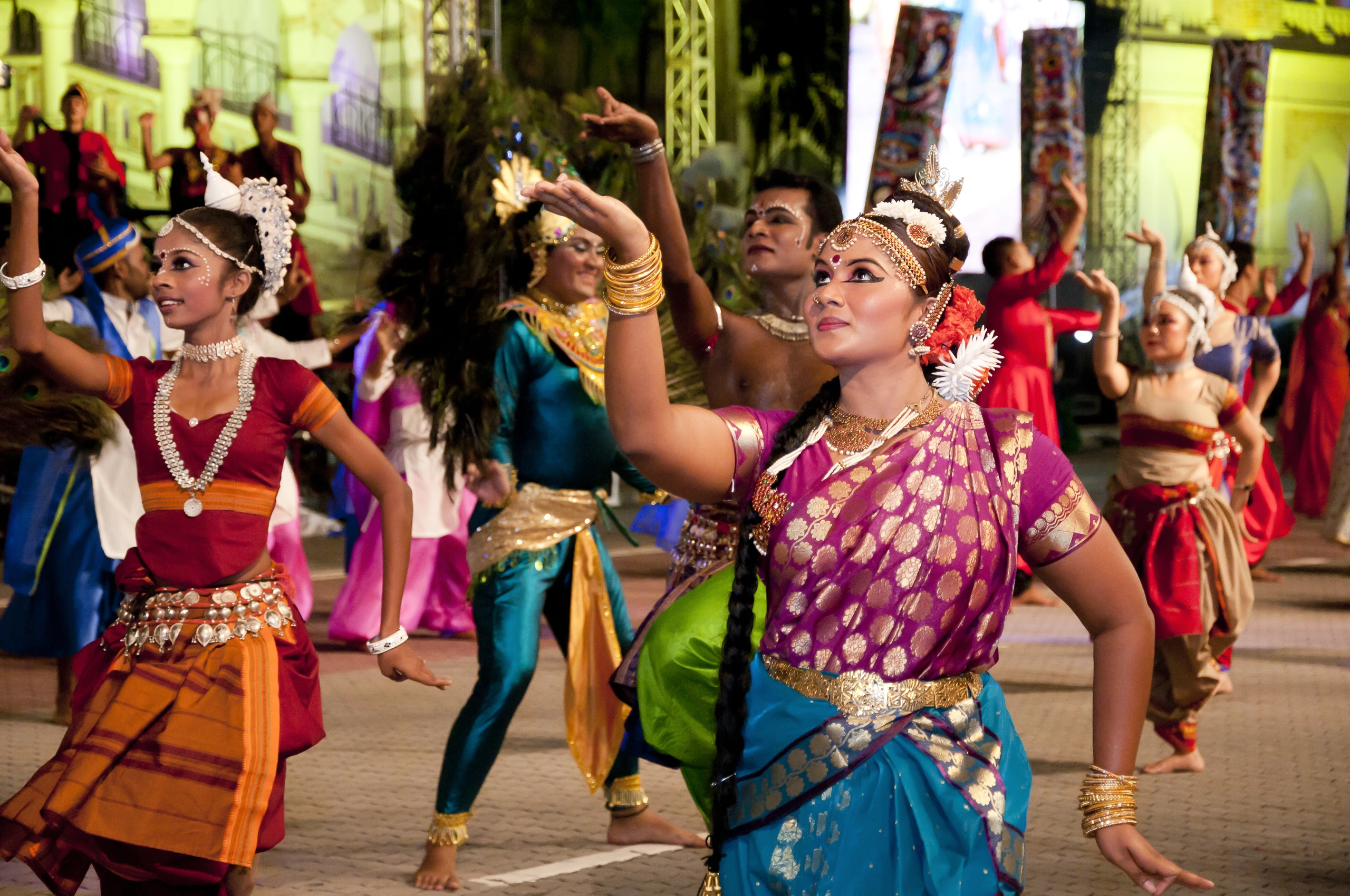 Färger av Malaysia Festival