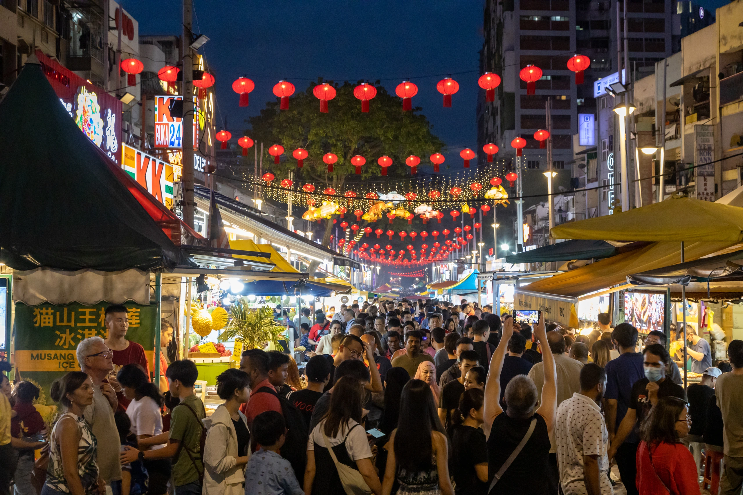 Jalan Alor, gatumat i Kuala Lumpur, Malaysia