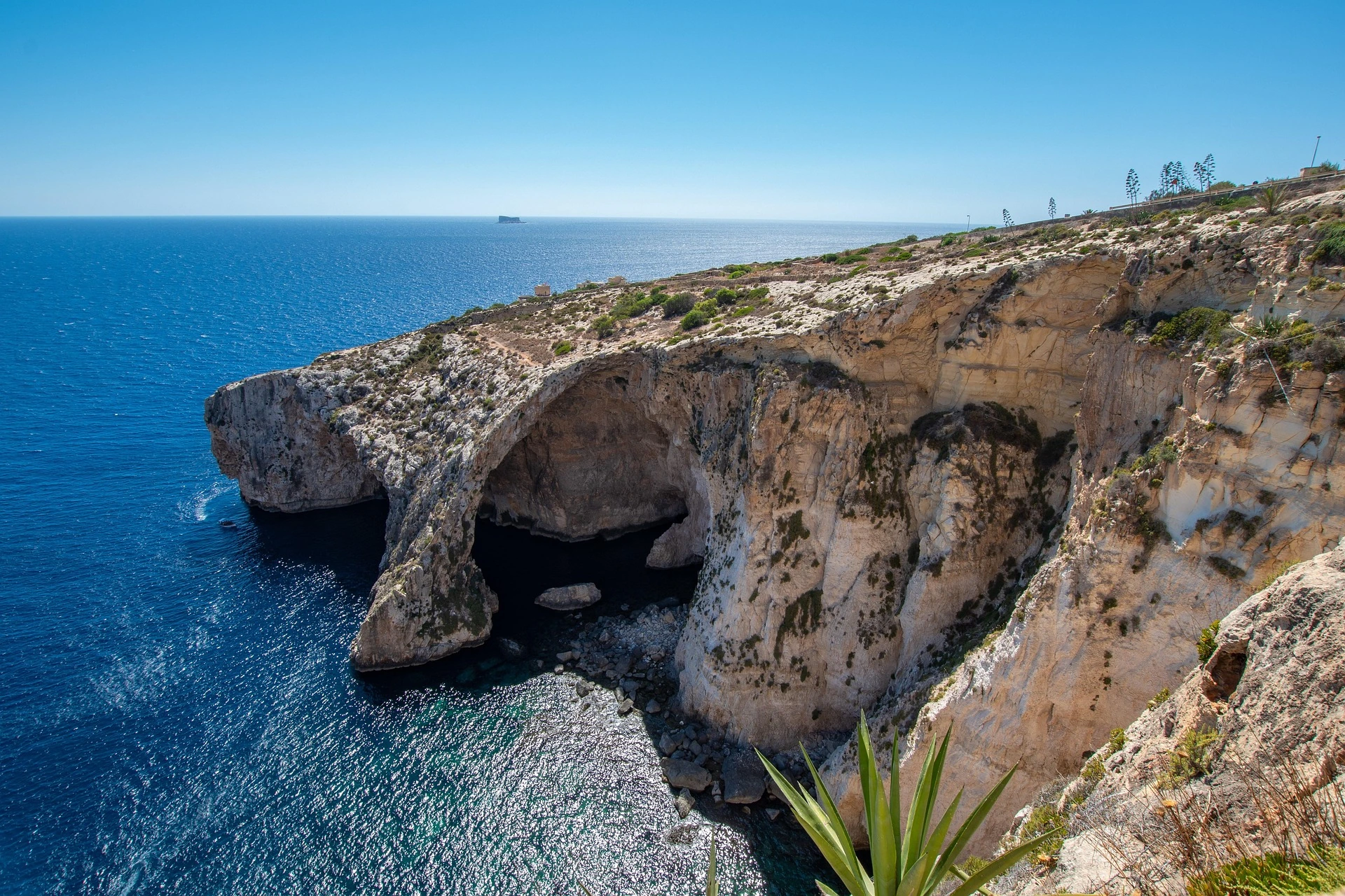 Grotto Sea Cliff på Malta