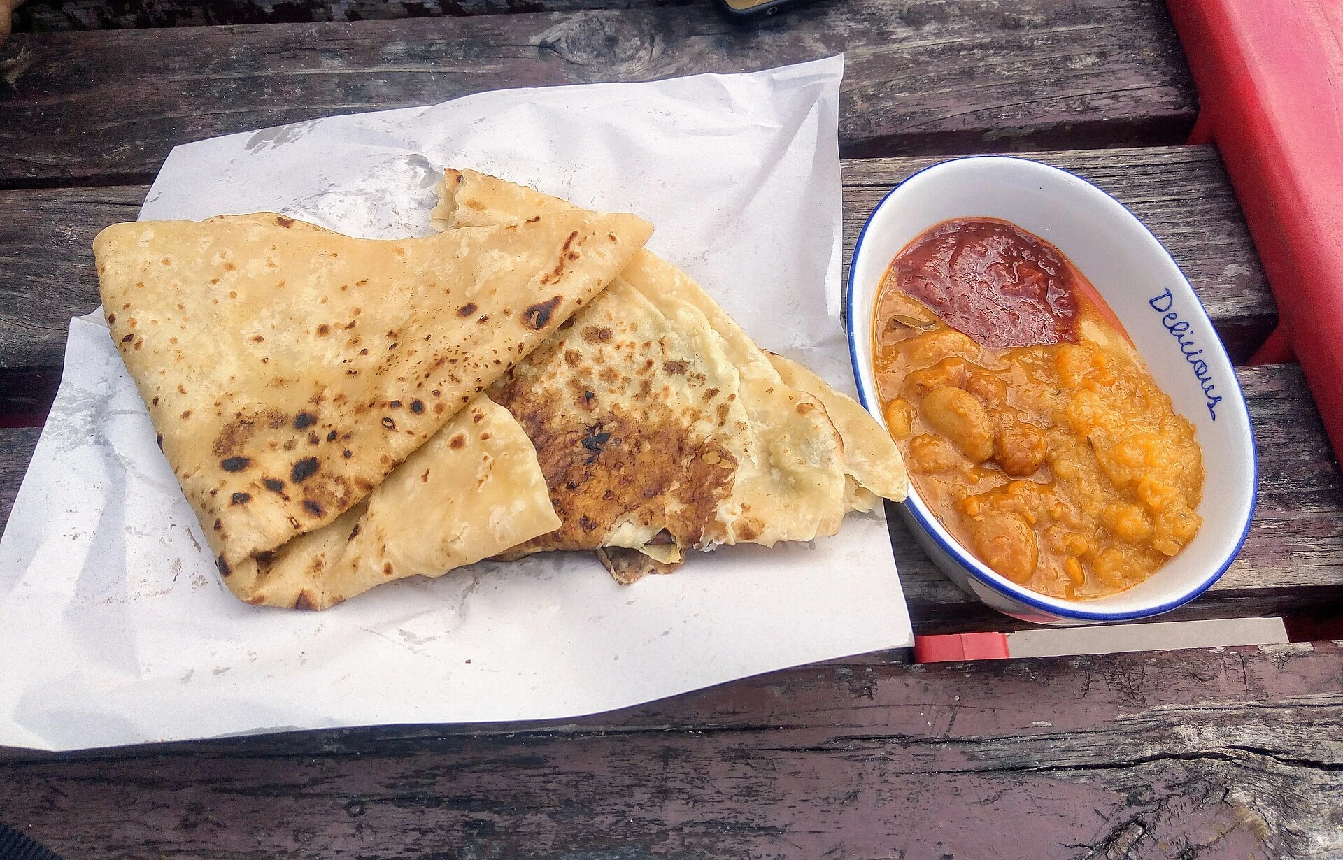 Dholl puri från Mauritius