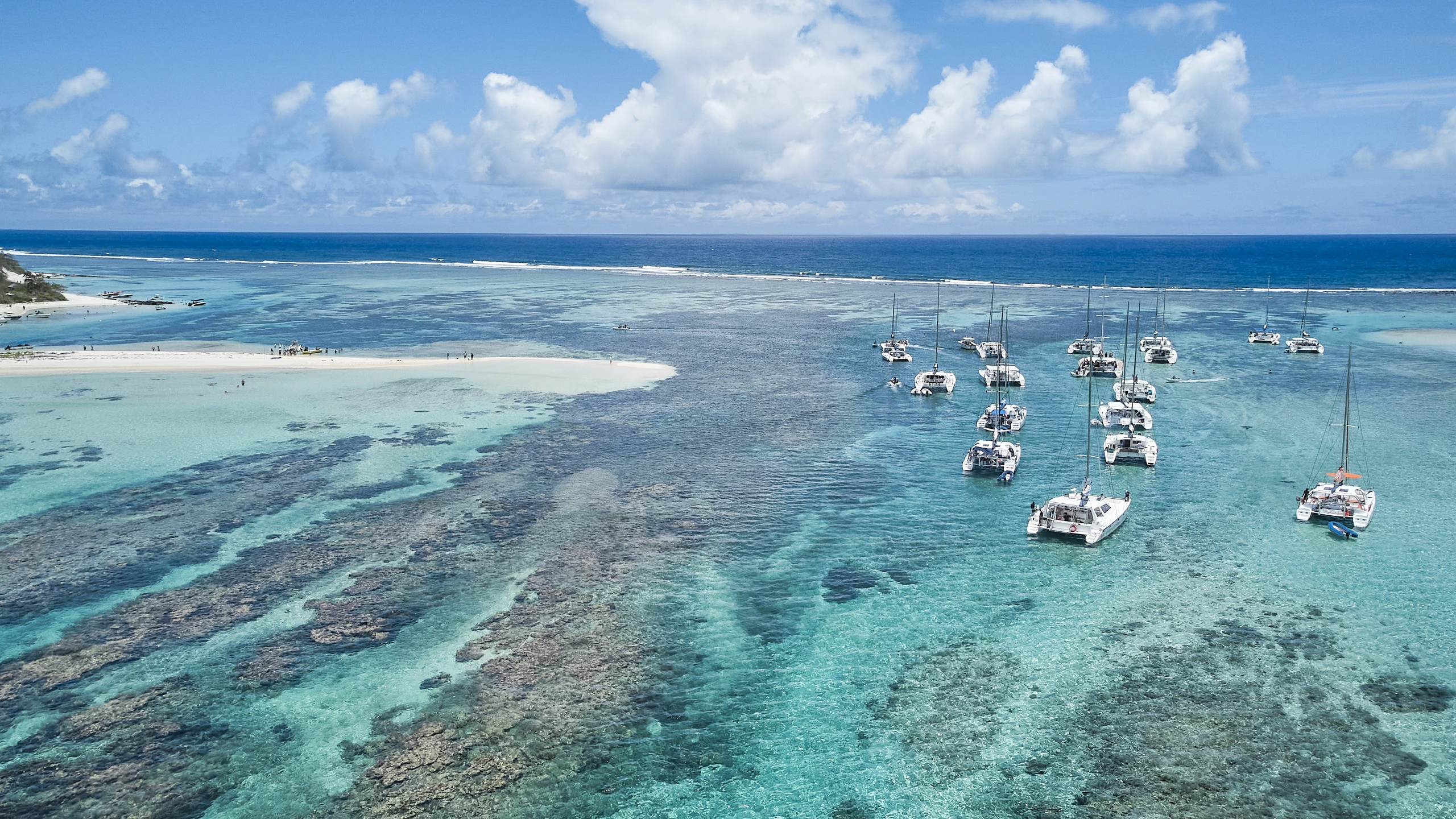 Flygfoto av Catamaran spot, Mauritius