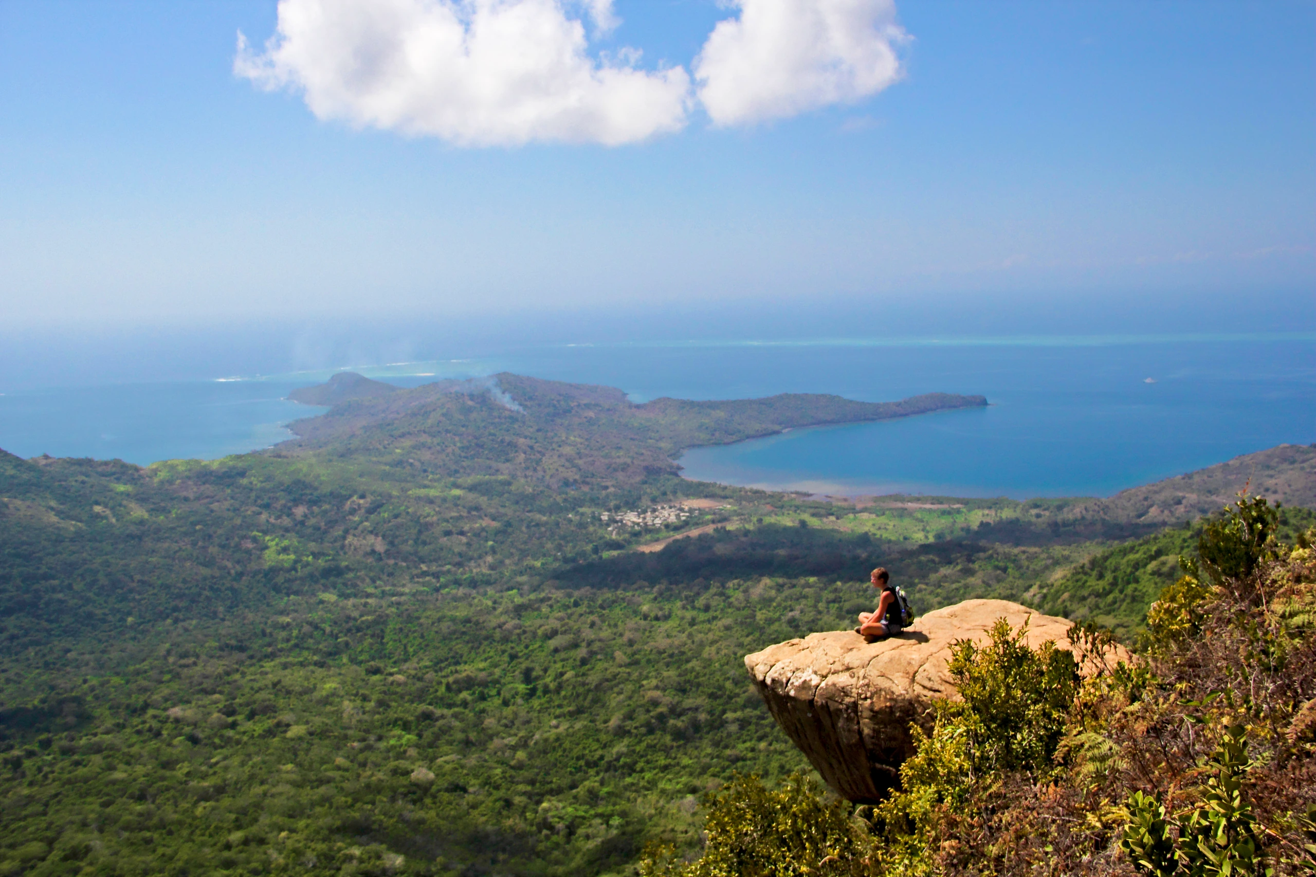 Vackert landskap på Mayotte