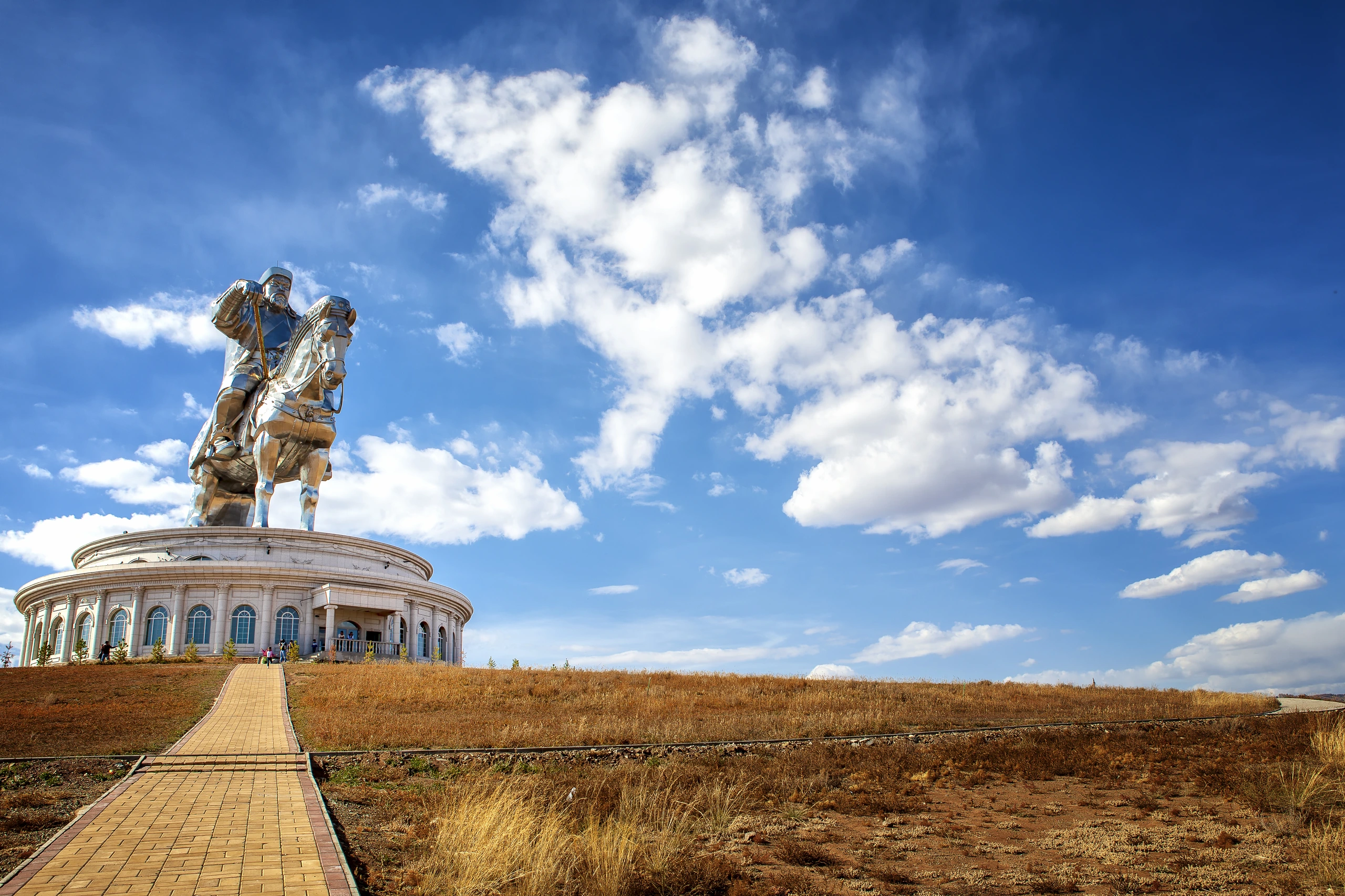 Genghis Khan-statyn i Mongoliet