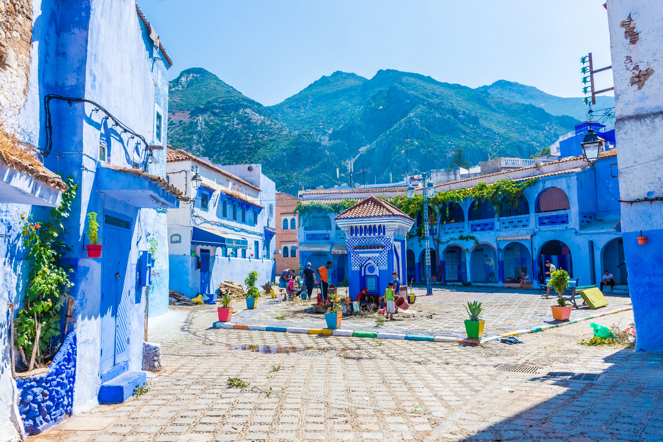 Chefchaouen, den blå staden, Marocko
