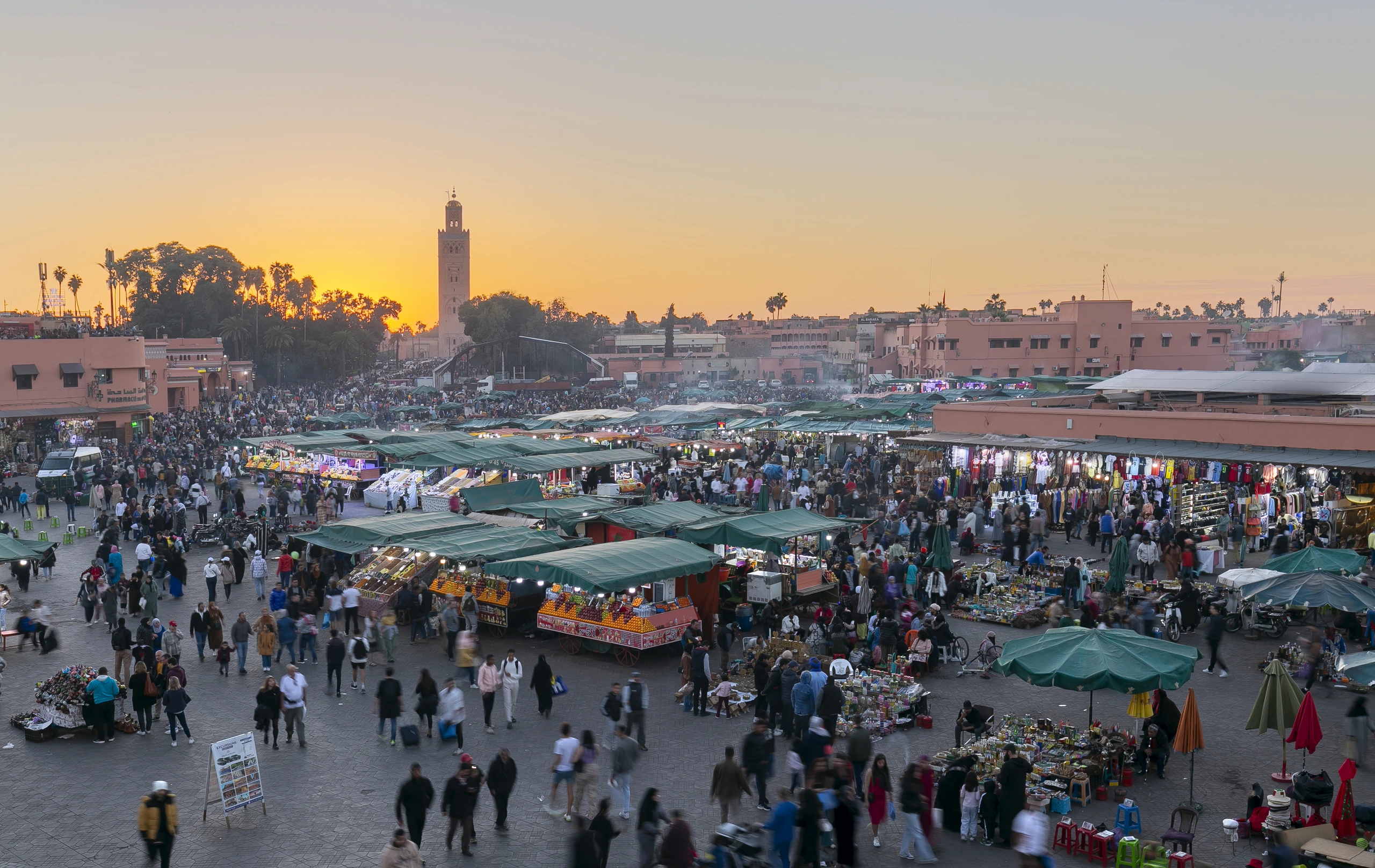 Jamaa el Fna, Marrakech, Marocko