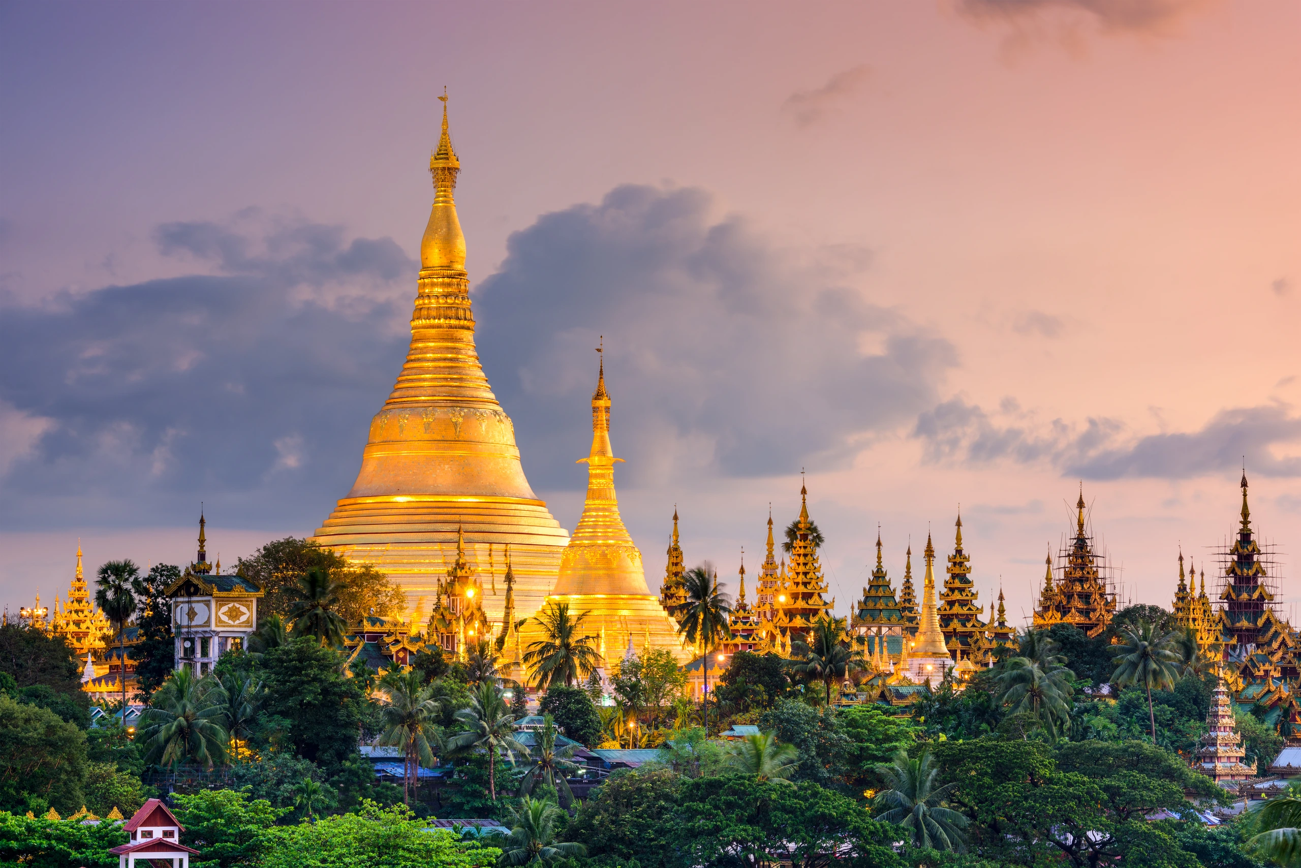 Shwedagon Pagoda i Yangon, Myanmar