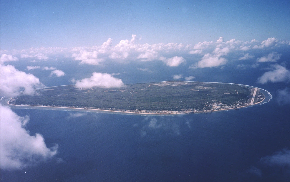 Luftfoto av Nauru