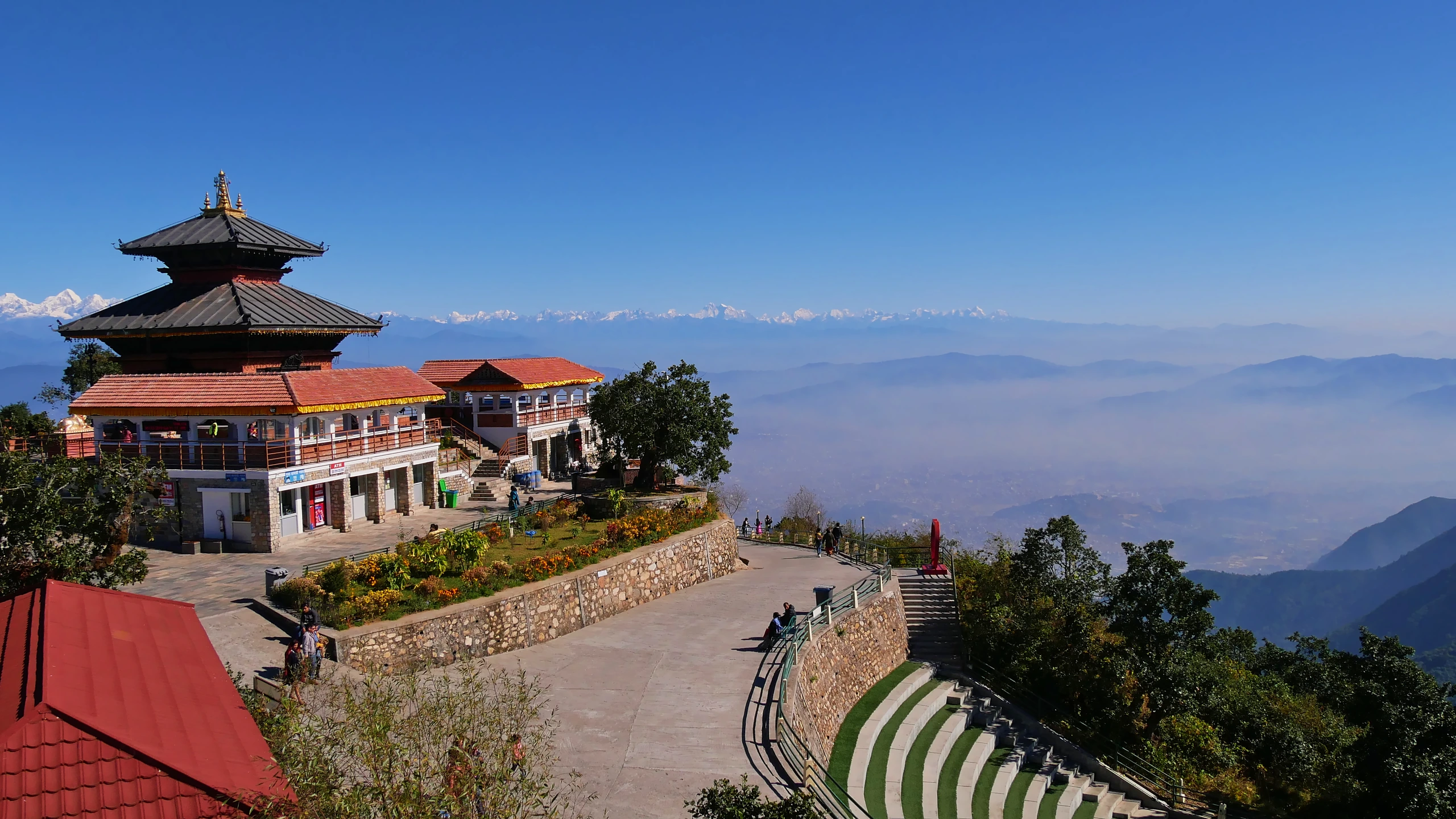 Panoramautsikt från Chandragiri Hills, Nepal