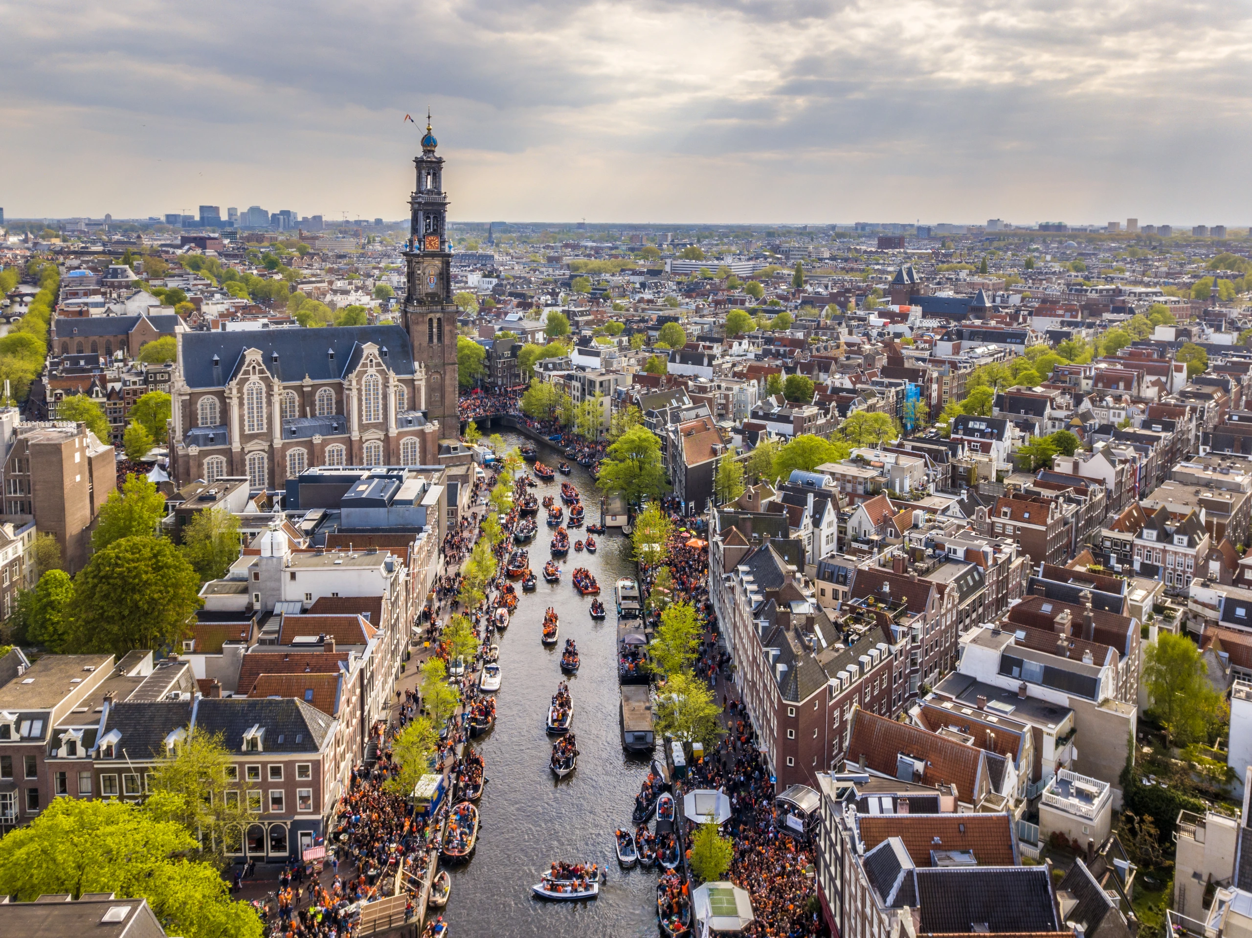 Westerkerk på Kungens dag, Nederländerna
