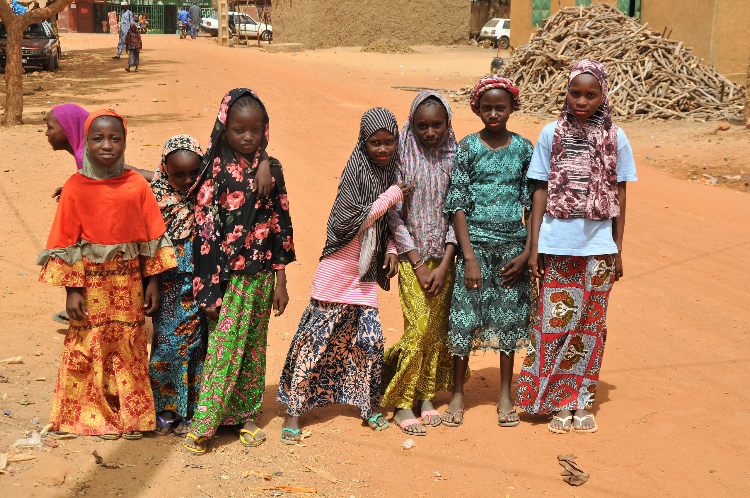 Barn i byn Bani Goungou, Niger