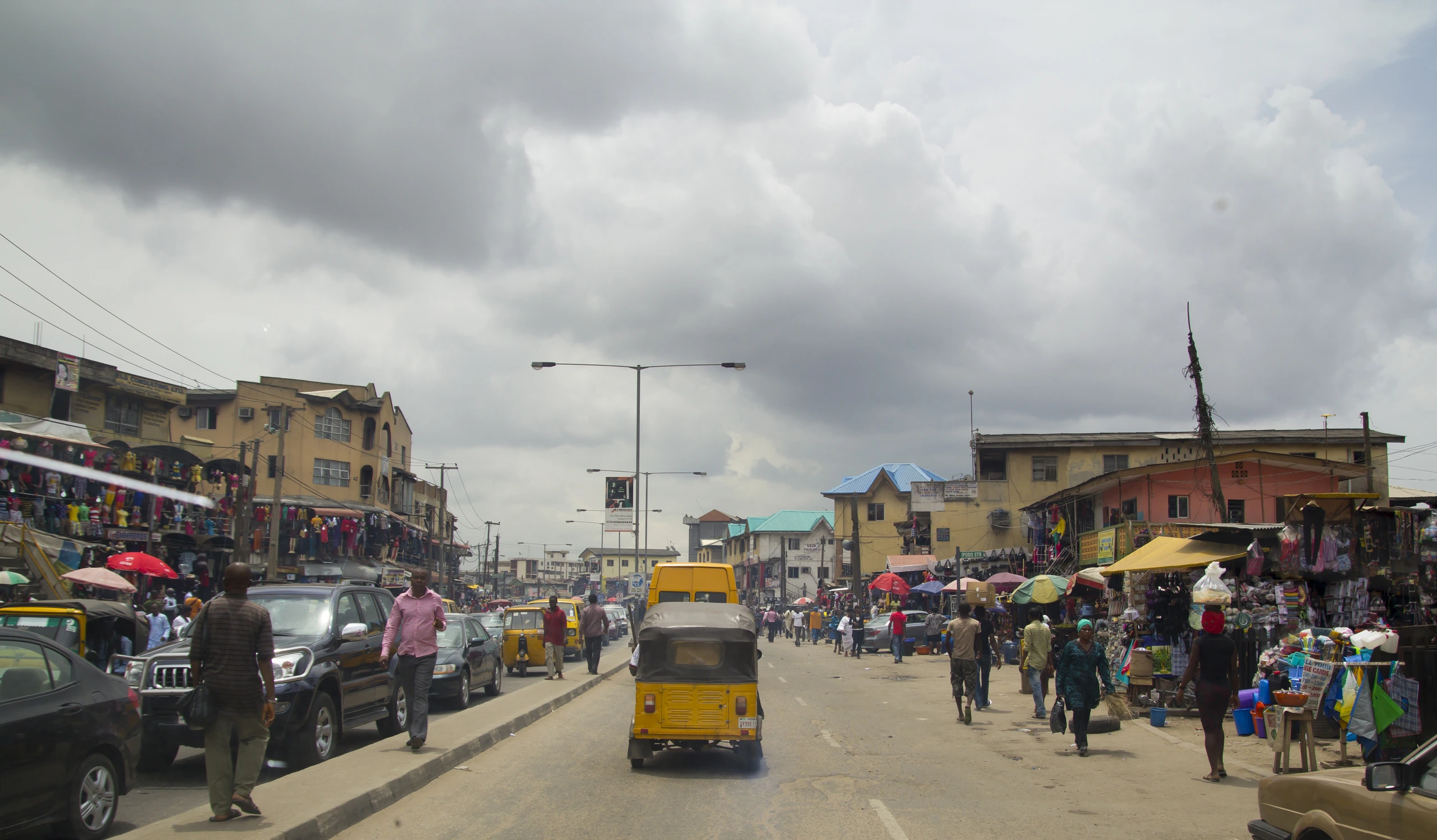 Stadstrafik i Lagos, Nigeria
