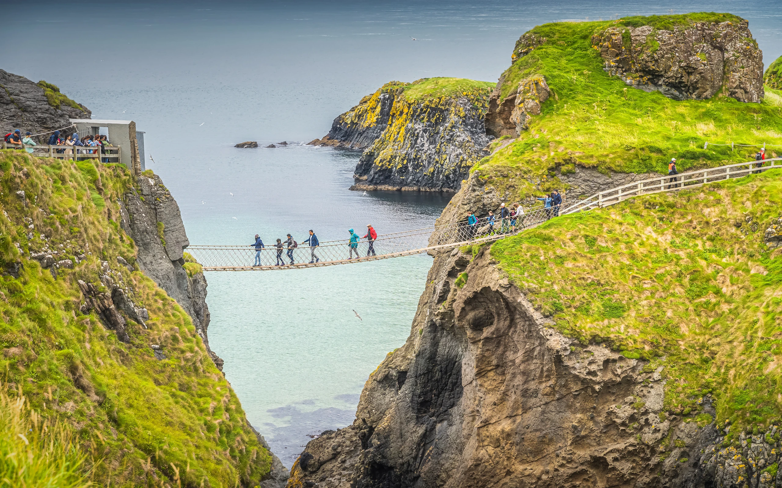 Carrick-a-Rede hängbro i Nordirland