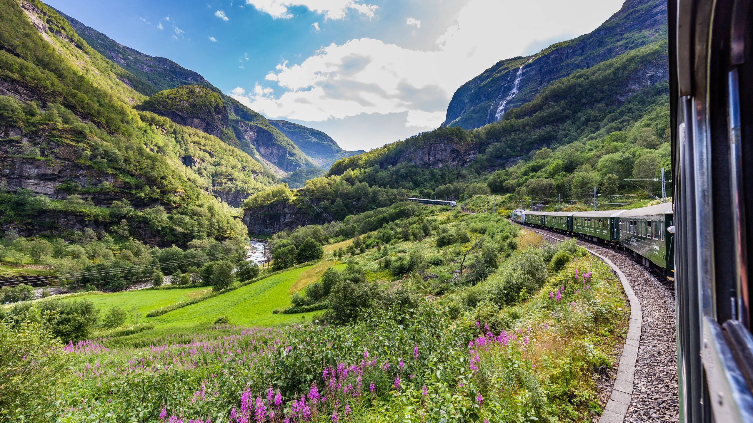 Utsikt från Flamsbana, Norge