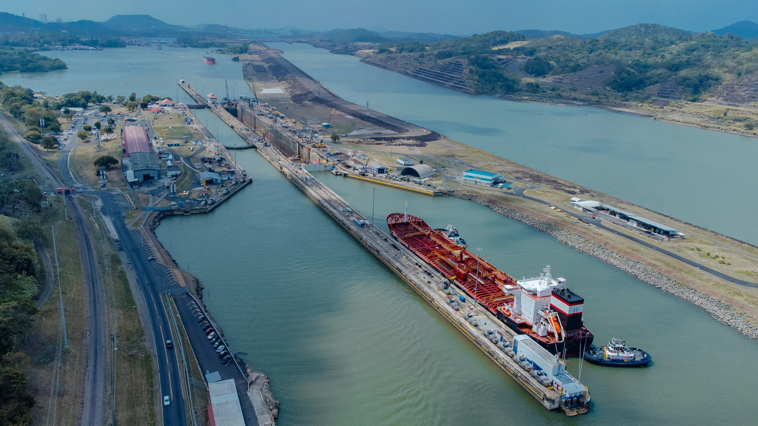 Panamakanalen, slussarna Pedro Miguel och Miraflores, Panama