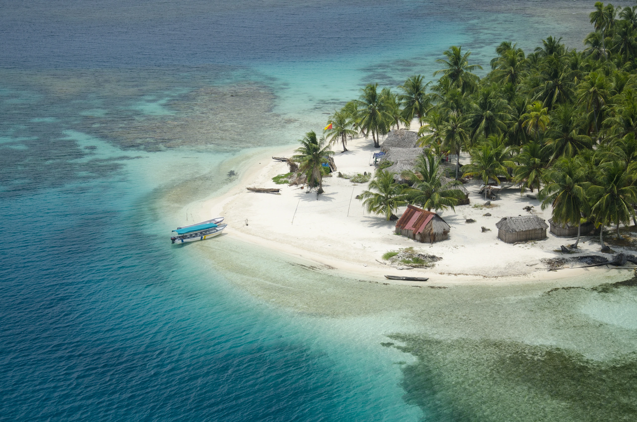 Flygfoto av San Blas, Panama