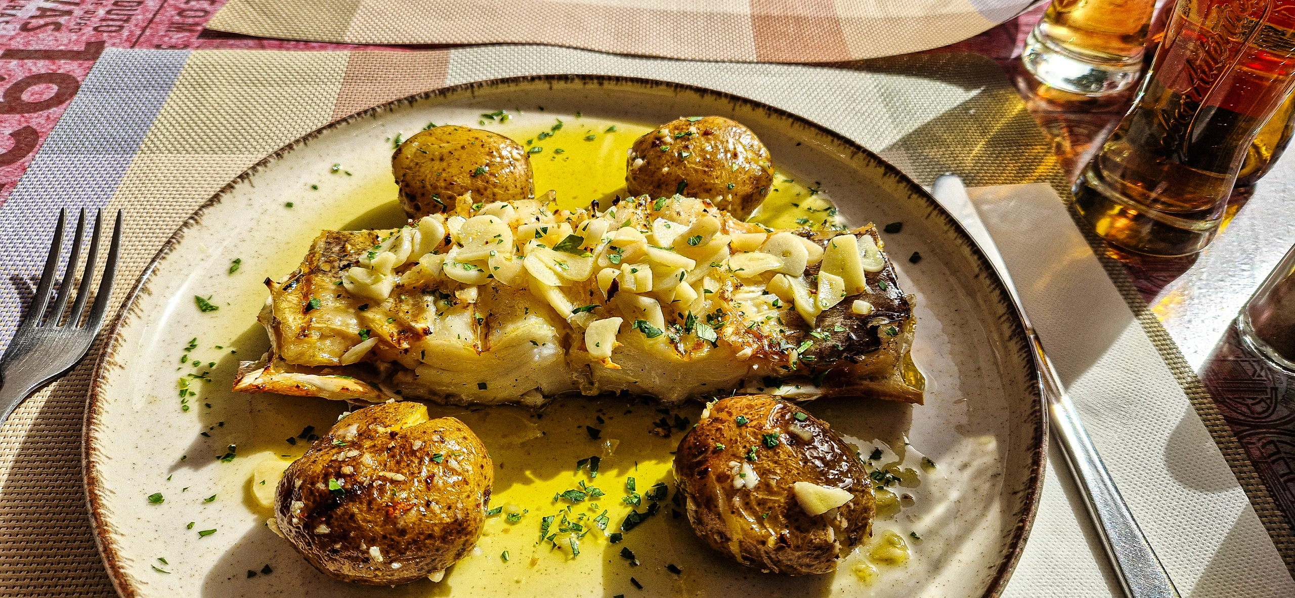 Bakad torsk med lök och potatis, Portugal