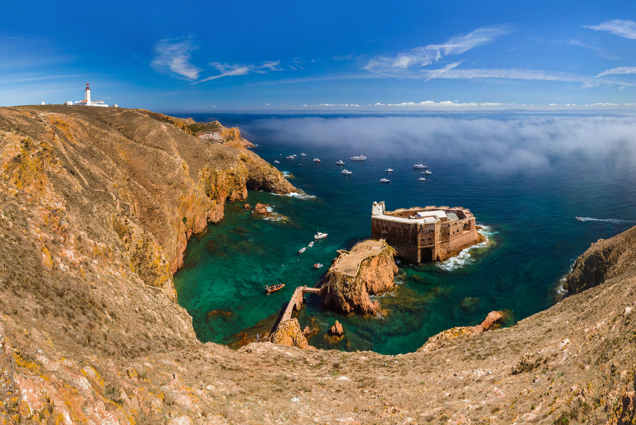 Fort på Berlengaön, Portugal