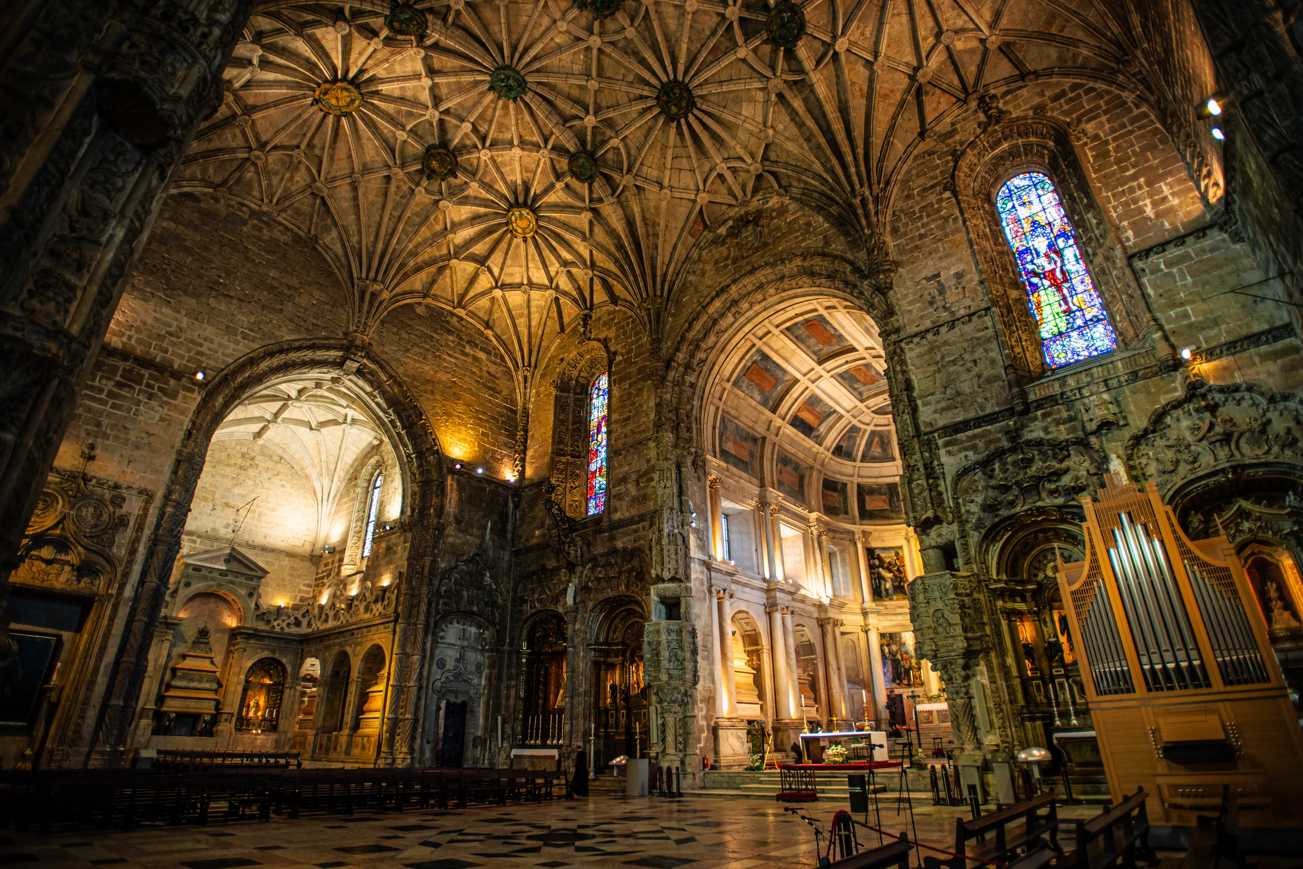 Jerónimos kloster, huvudkapellet i Lissabon, Portugal