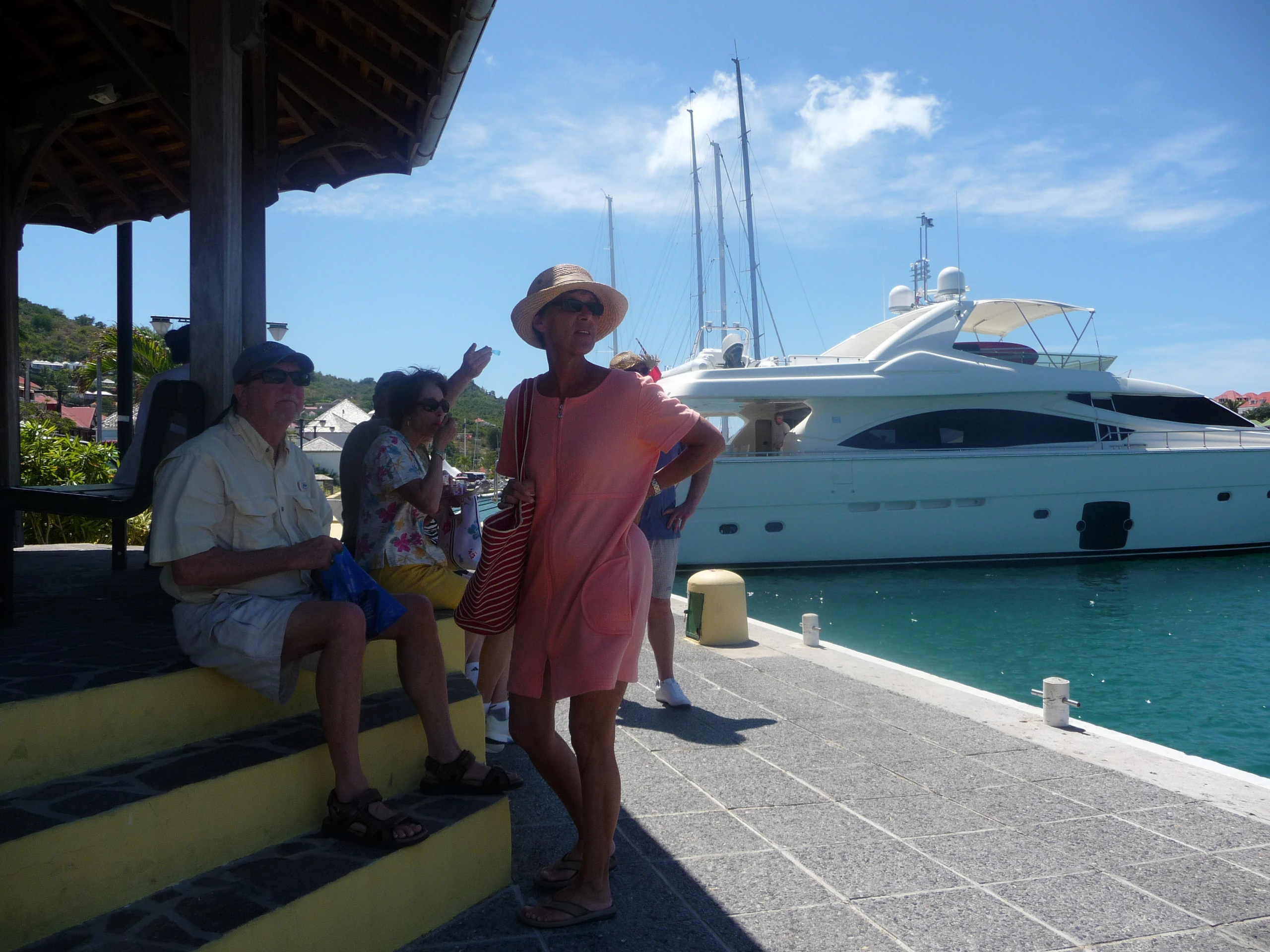 Gustavia under en lokal festival, Saint Barthélemy