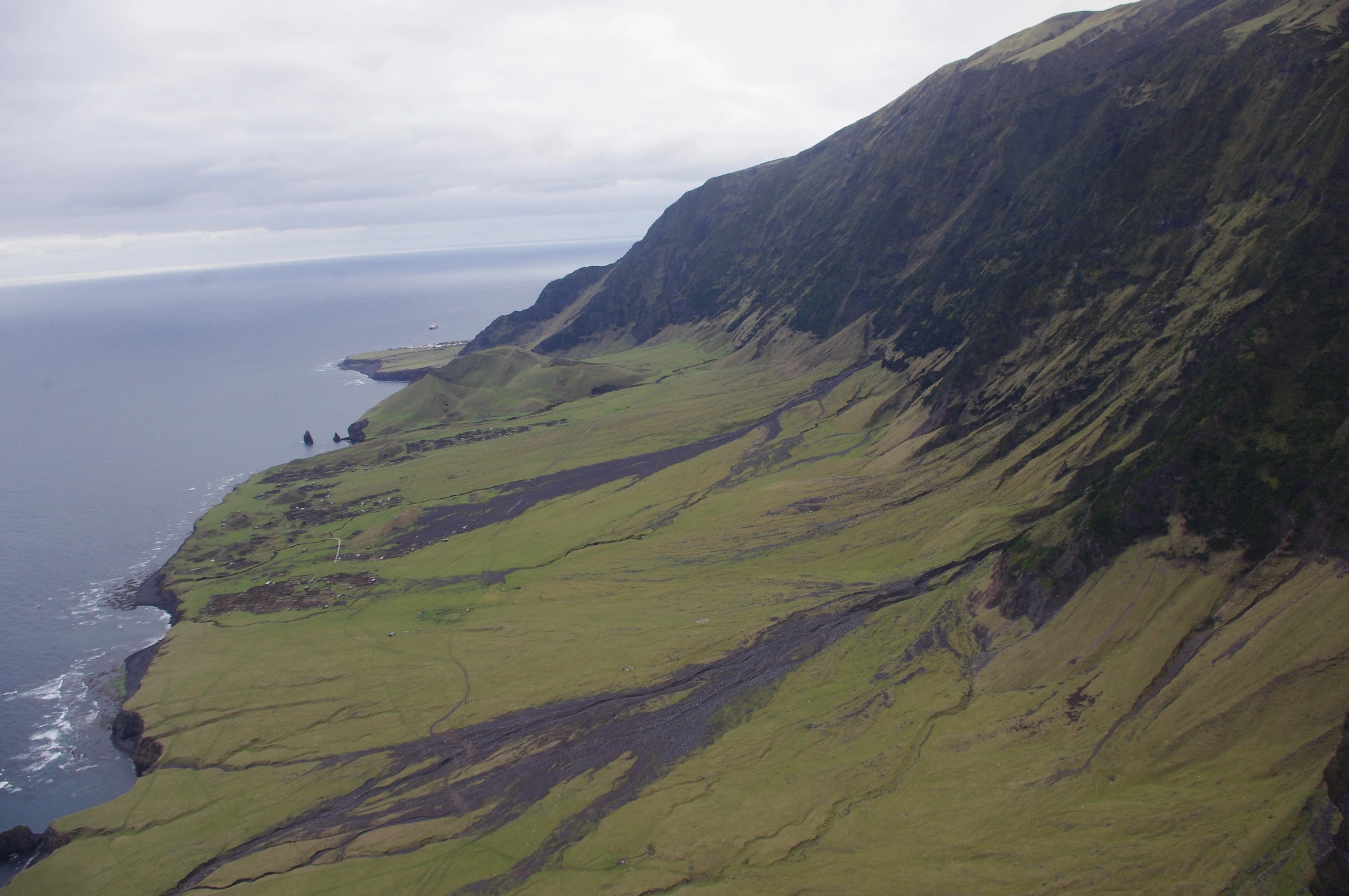 Flygfoto av Tristan da Cunha, Sankta Helena, Ascension & Tristan da Cunha