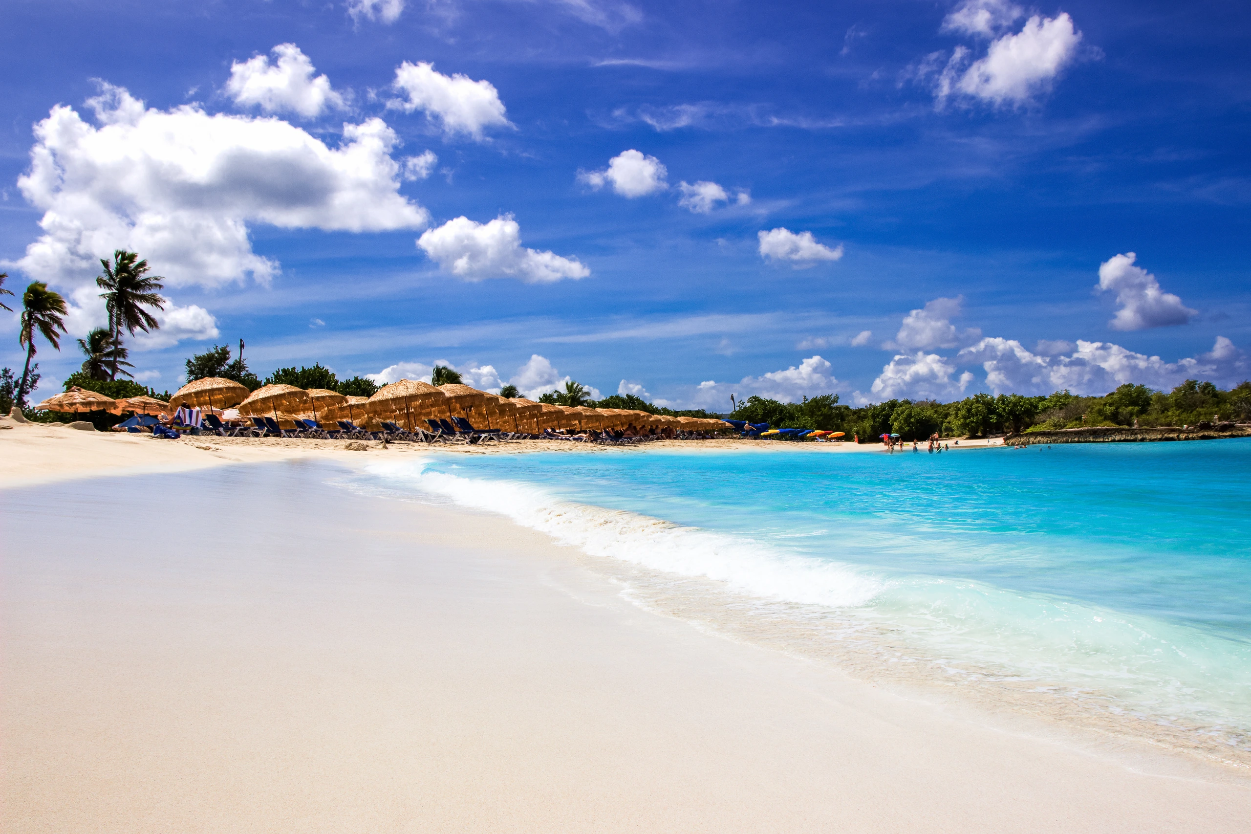 Mullet Bay strand på St. Maarten, Saint Martin