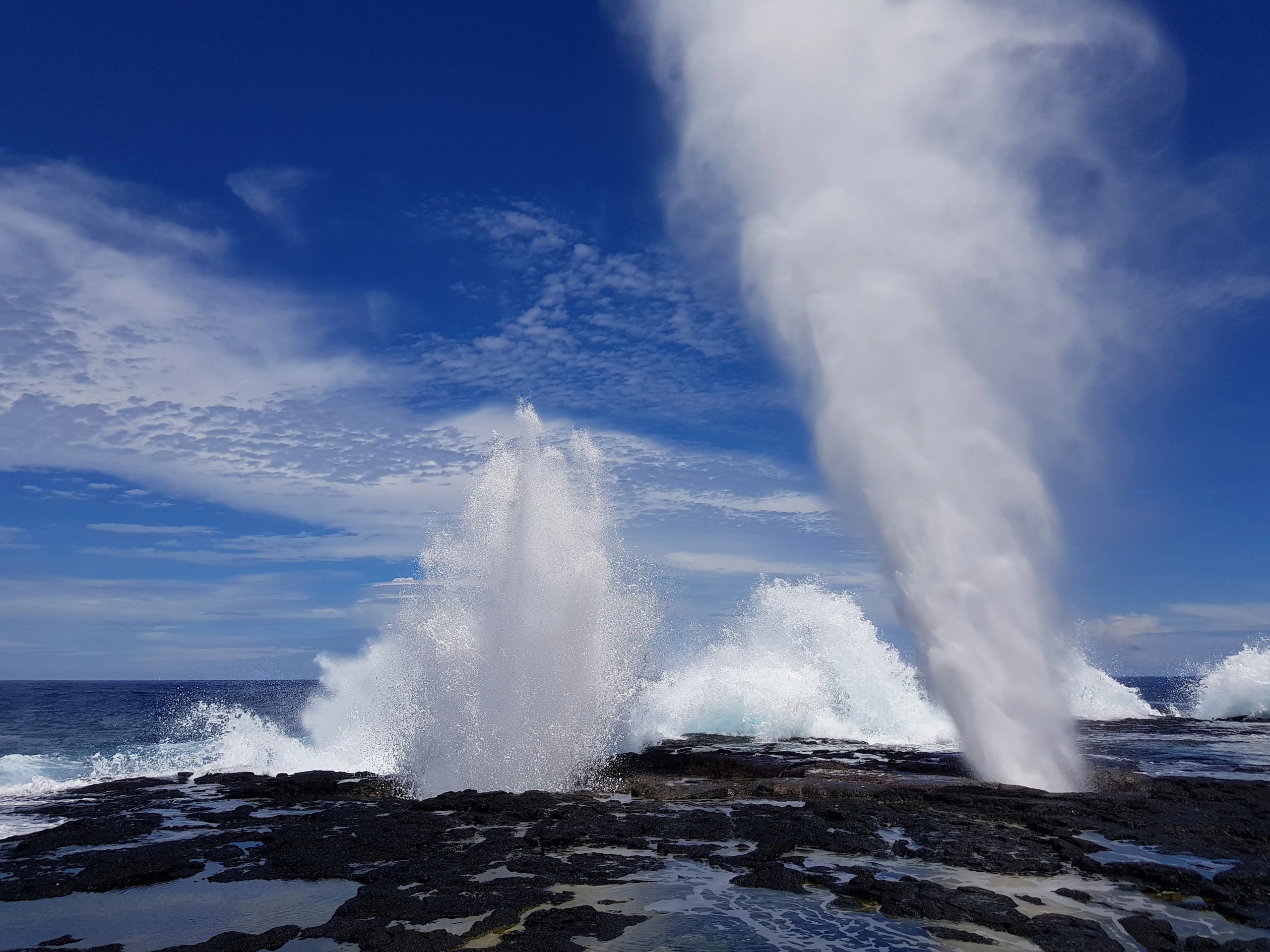 Alofaaga Blowholes på Samoa