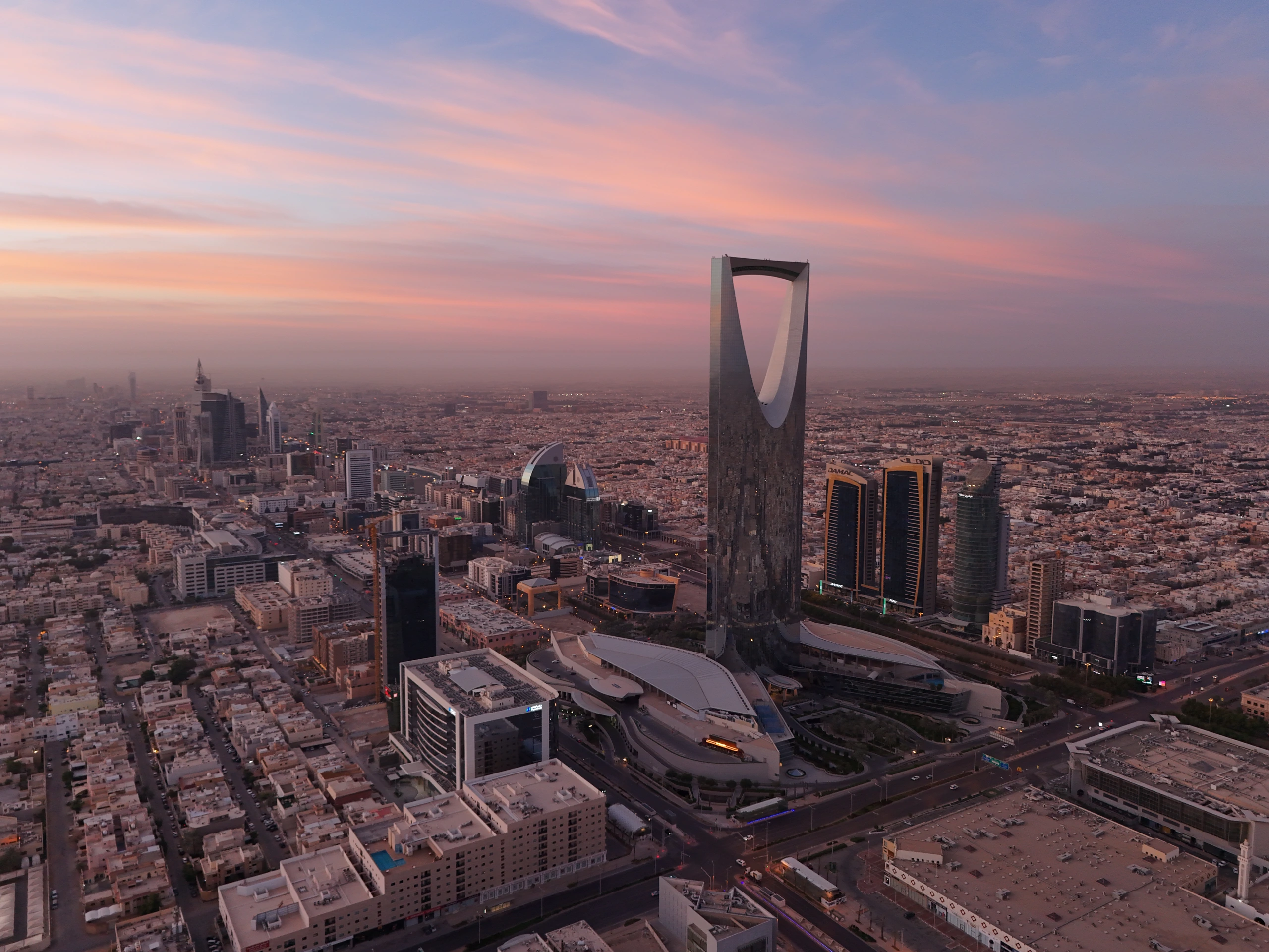 Flygfoto över Riyadh, Saudiarabien