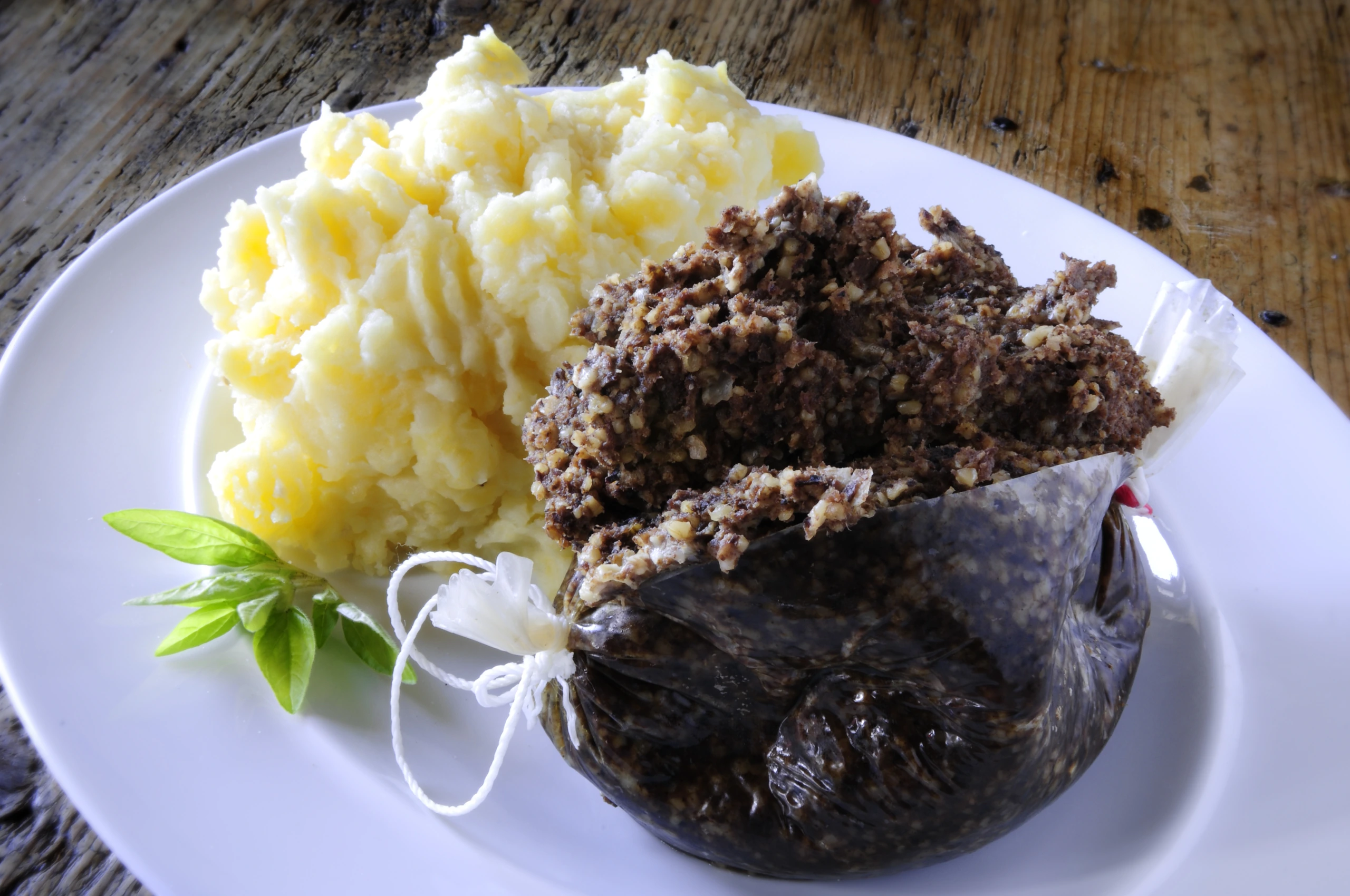 Haggis med kålrot och potatismos, Skottland
