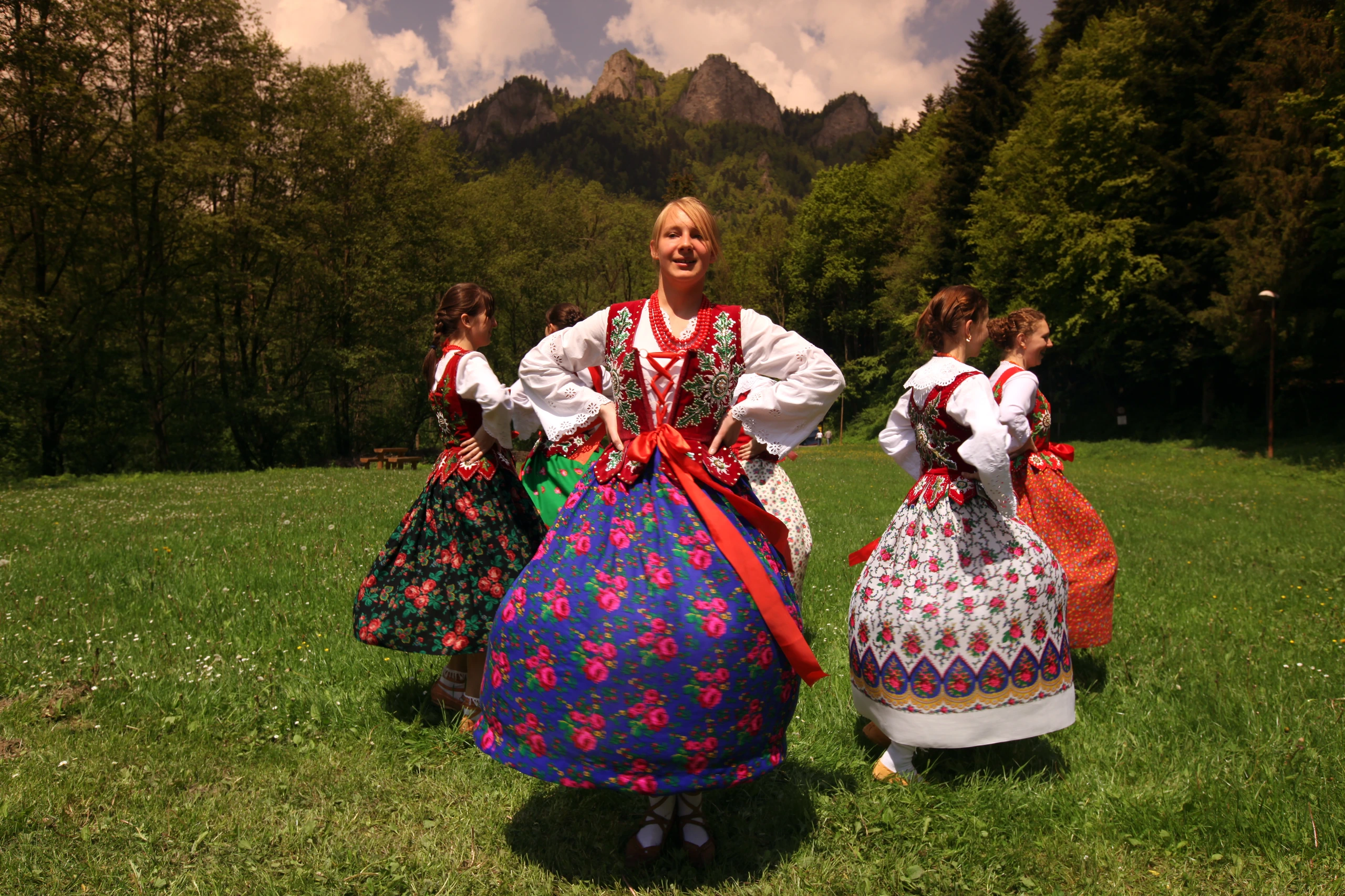 Folkfestival i Červený Kláštor, Slovakien
