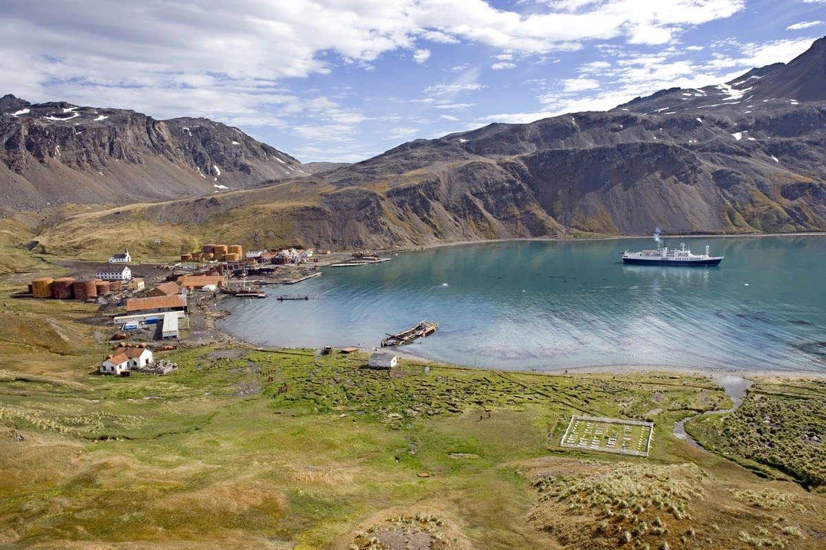 Grytviken hamn på Sydgeorgien, Sydgeorgien och Sydsandwichöarna