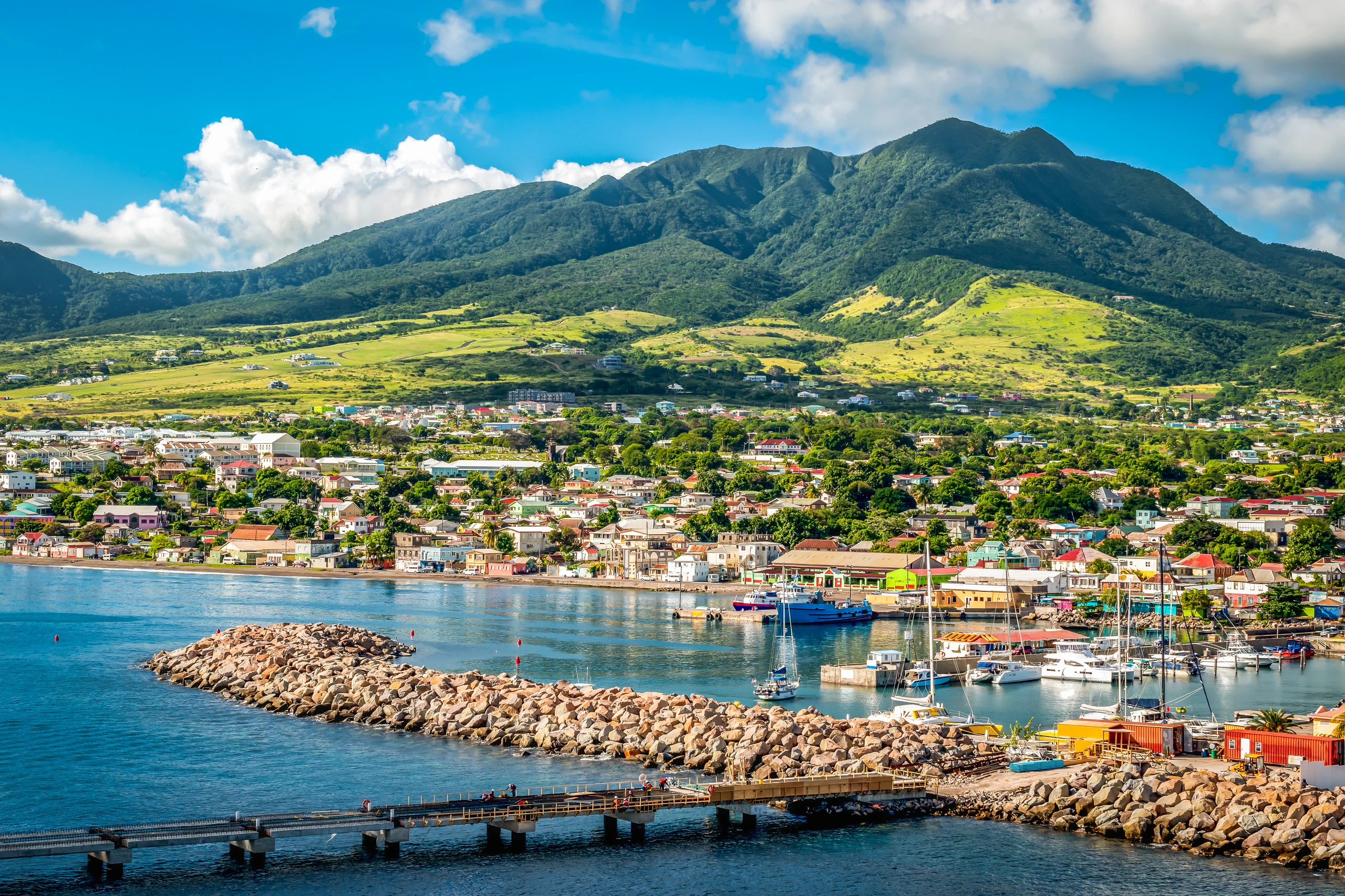 Kryssningshamn i Basseterre, Saint Kitts, Saint Kitts och Nevis